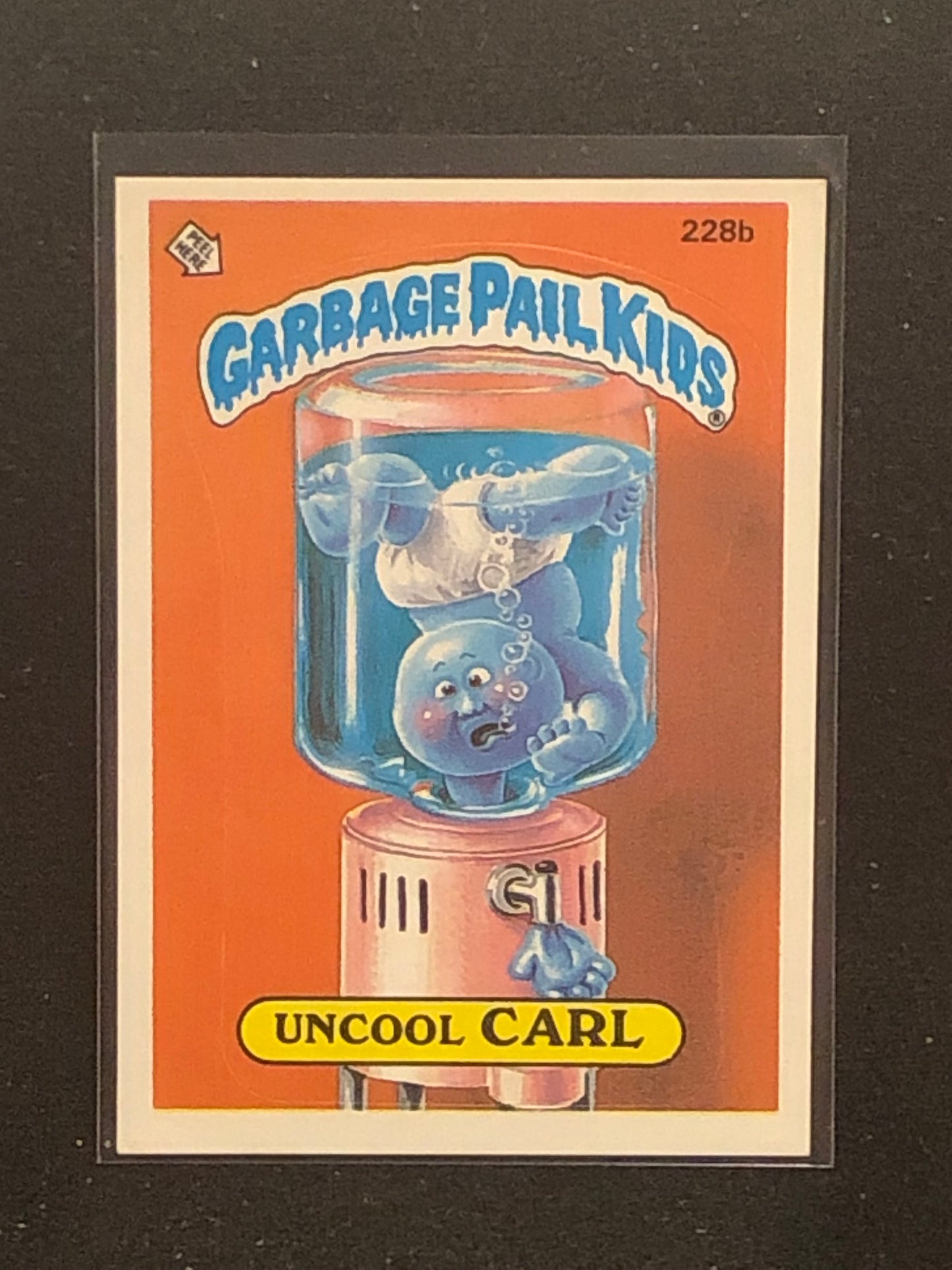 Garbage Pail Kids Original Series 6 (os6) 228b Uncool Carl