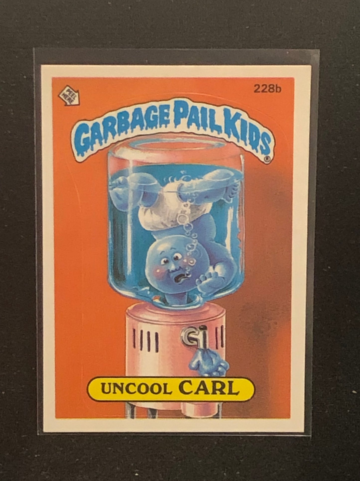 Garbage Pail Kids Original Series 6 (os6) 228b Uncool Carl