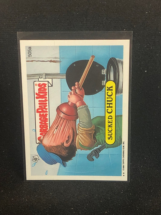 Garbage Pail Kids Original Series 13 (os13) 505a Sucked Chuck