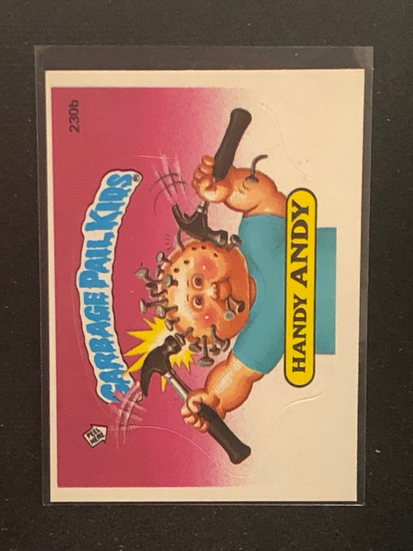 Garbage Pail Kids Original Series 6 (os6) 230b Handy Andy