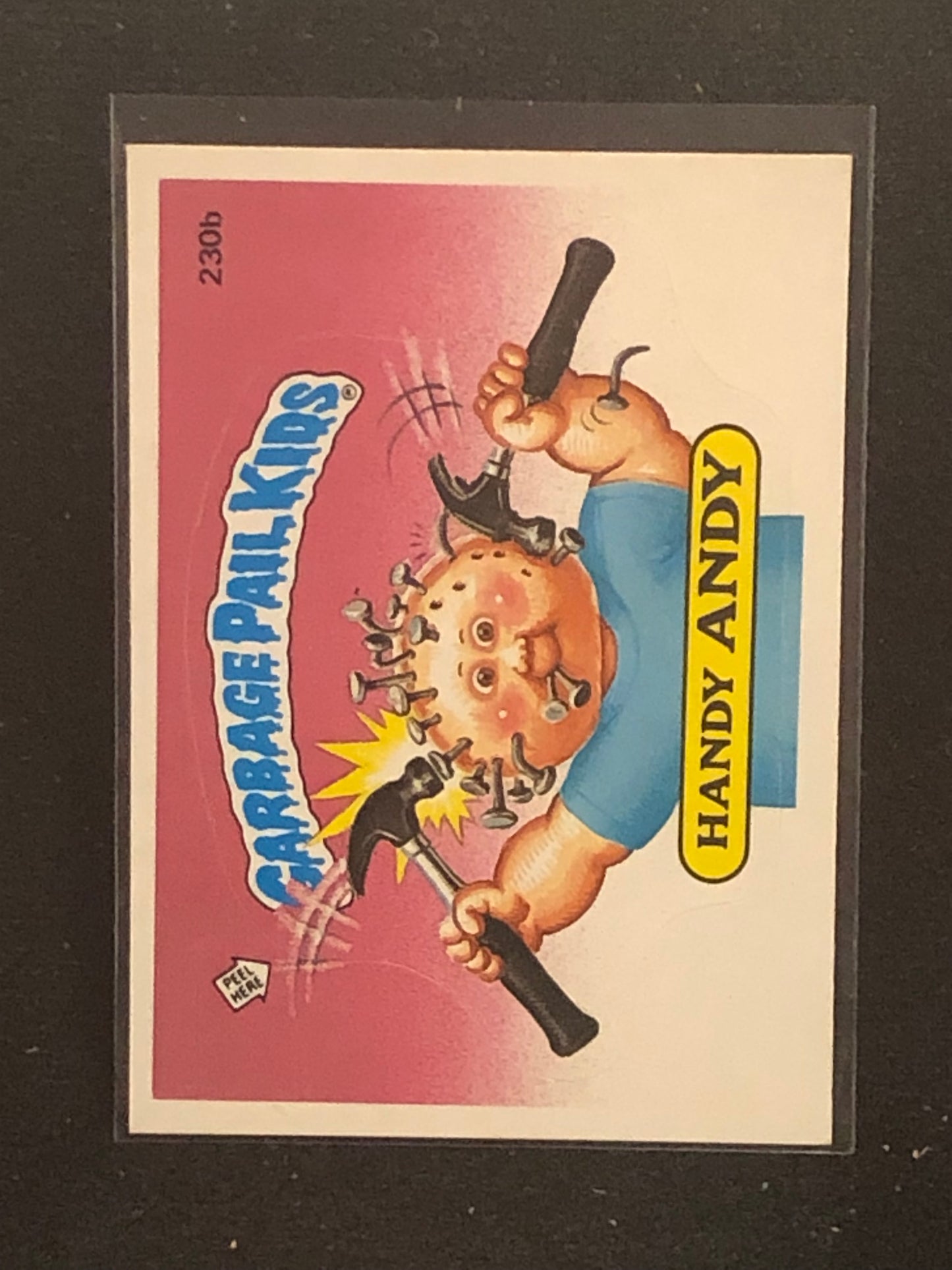 Garbage Pail Kids Original Series 6 (os6) 230b Handy Andy