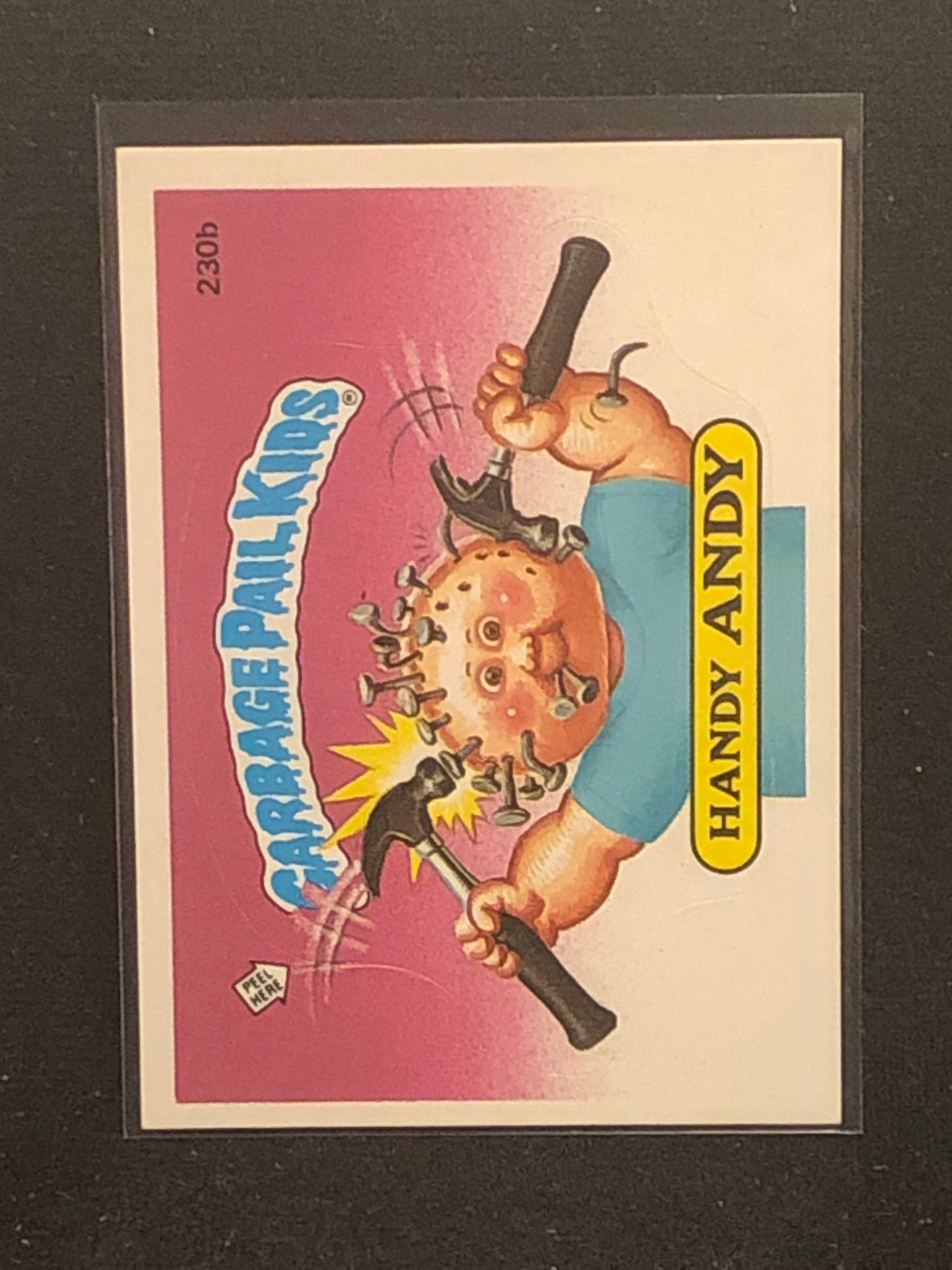 Garbage Pail Kids Original Series 6 (os6) 230b Handy Andy