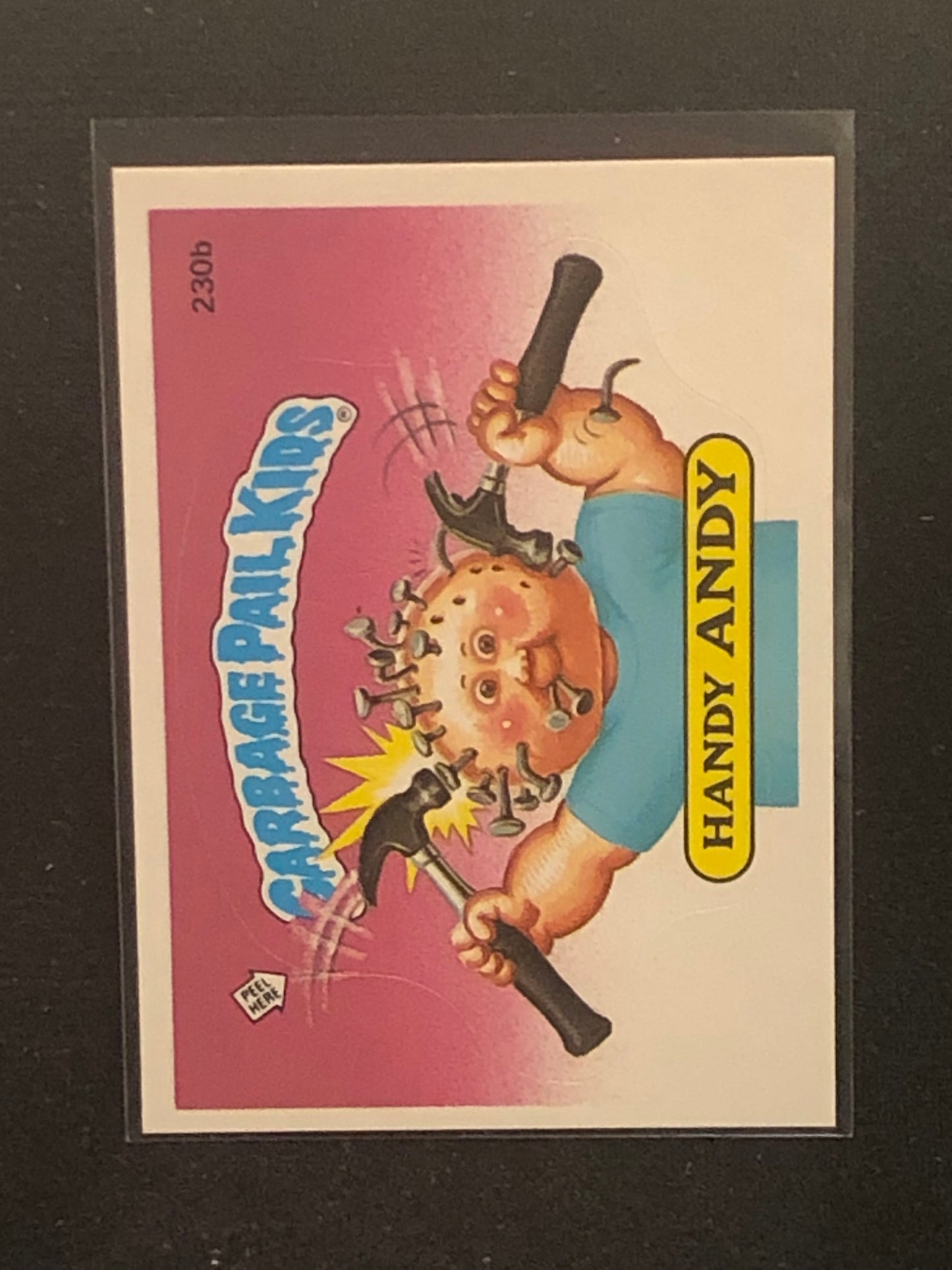 Garbage Pail Kids Original Series 6 (os6) 230b Handy Andy