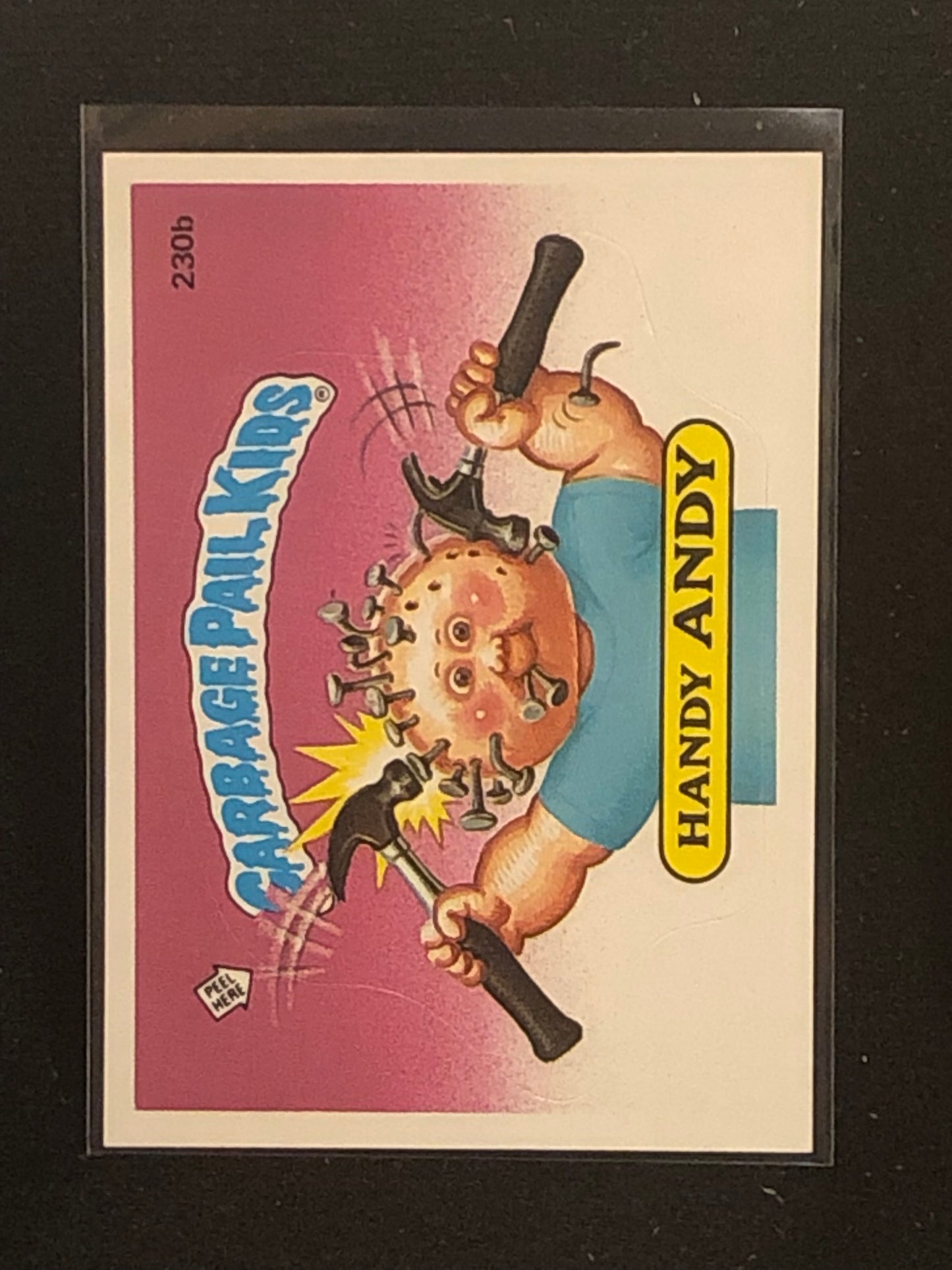 Garbage Pail Kids Original Series 6 (os6) 230b Handy Andy