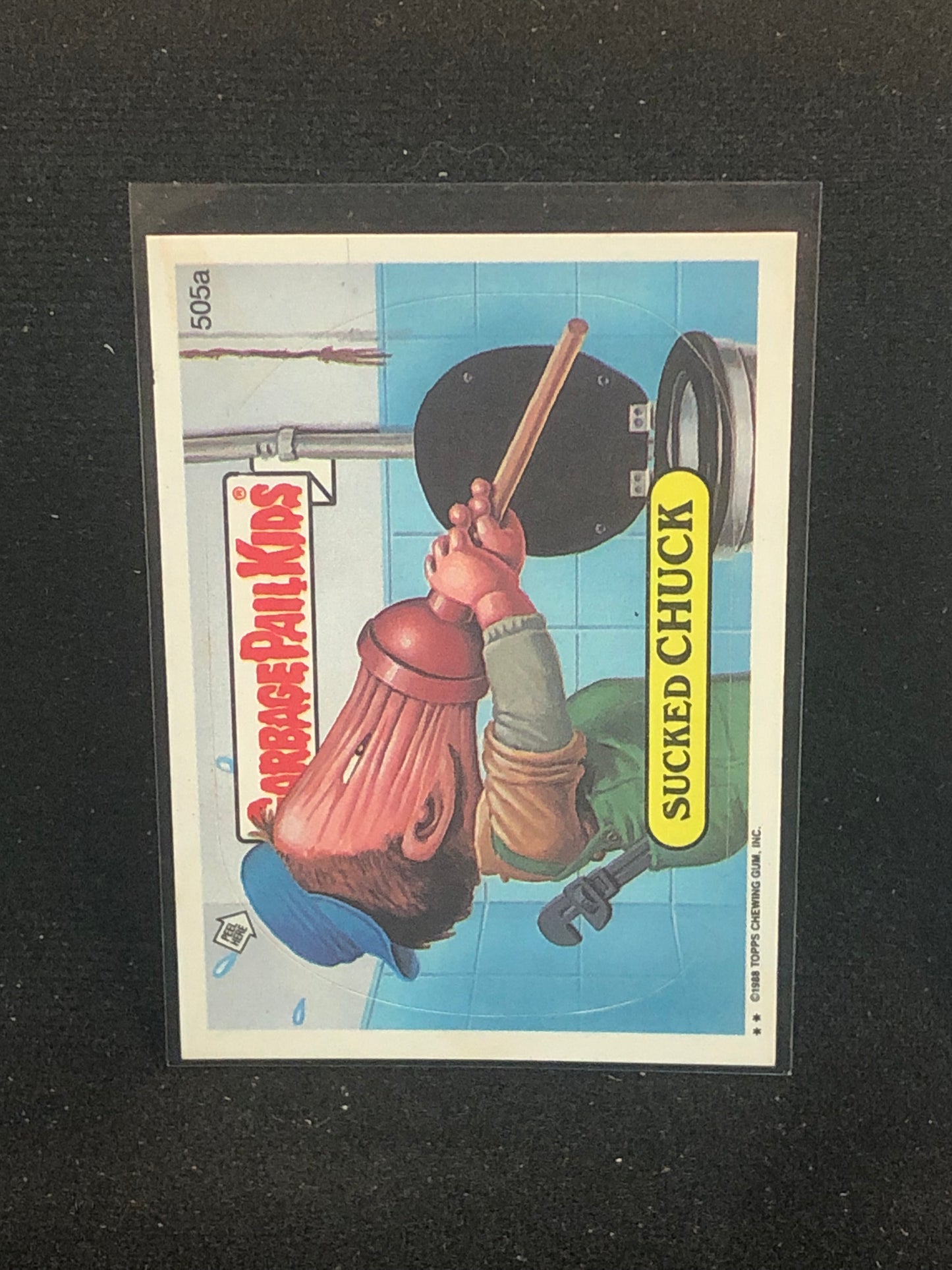 Garbage Pail Kids Original Series 13 (os13) 505a Sucked Chuck