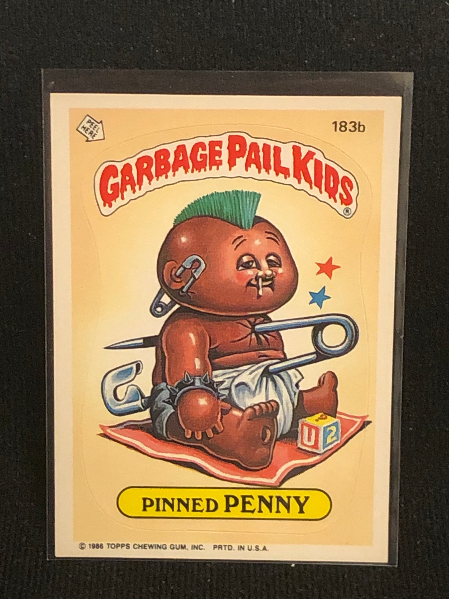 Garbage Pail Kids Original Series 5 (os5) 183b Pinned Penny