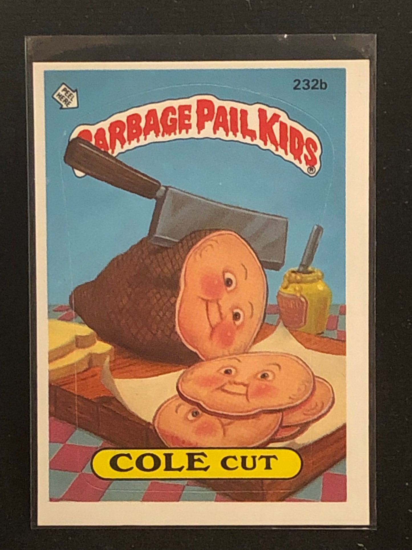 Garbage Pail Kids Original Series 6 (os6) 232b Cole Cut