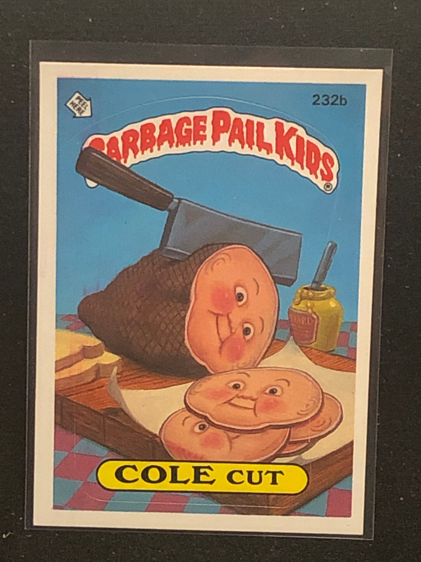 Garbage Pail Kids Original Series 6 (os6) 232b Cole Cut