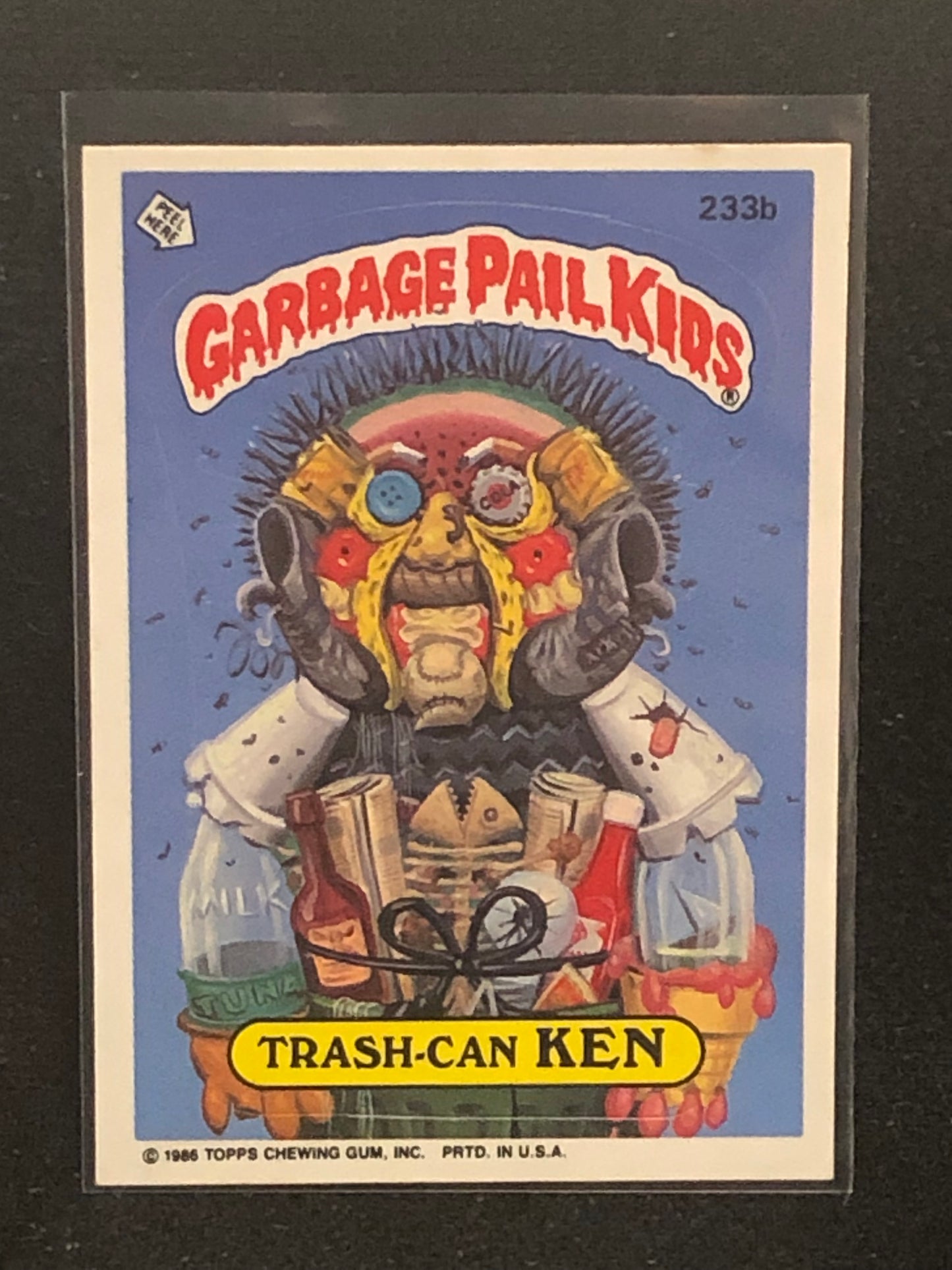 Garbage Pail Kids Original Series 6 (os6) 233b Trash Can Ken