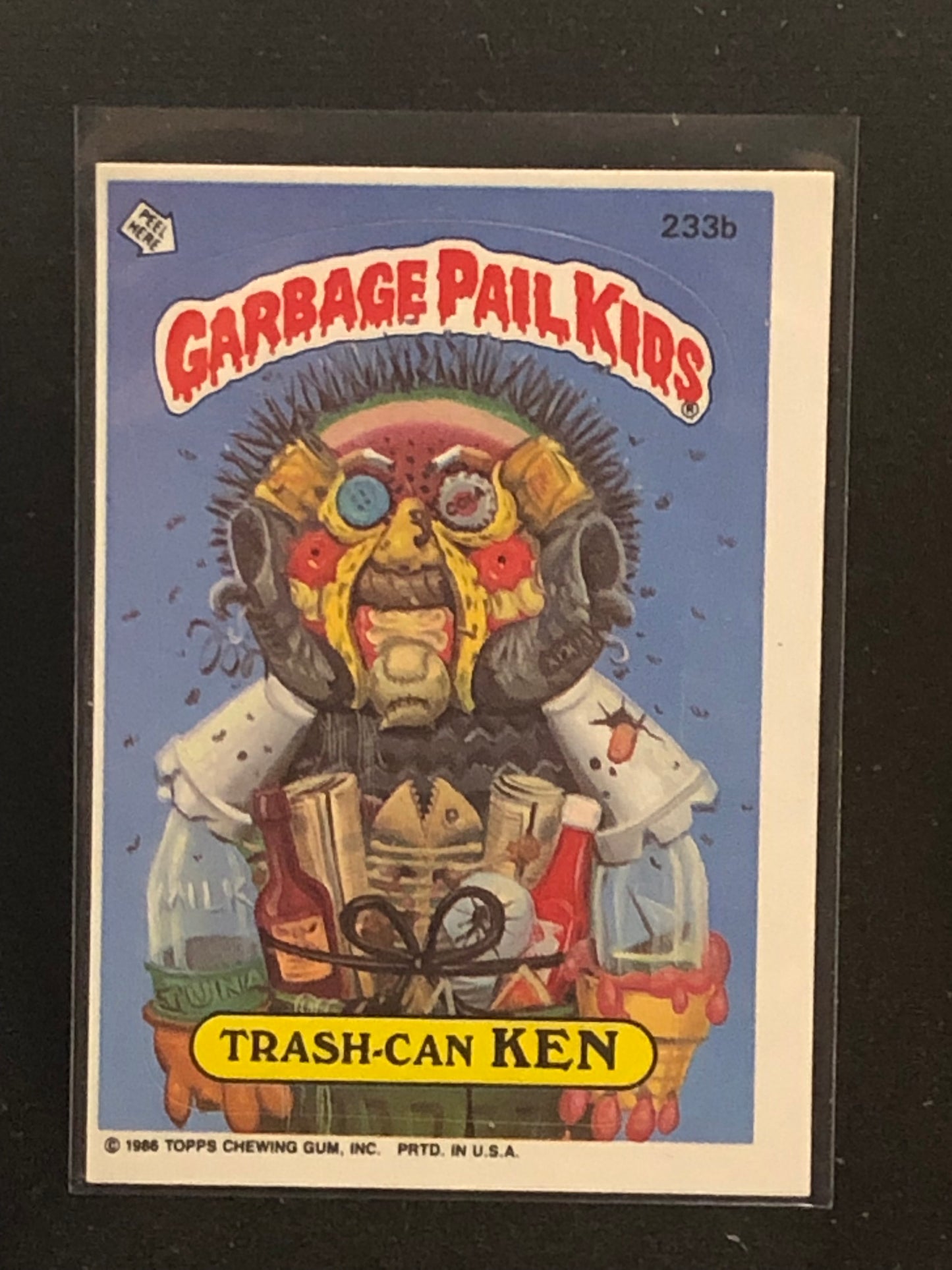 Garbage Pail Kids Original Series 6 (os6) 233b Trash Can Ken