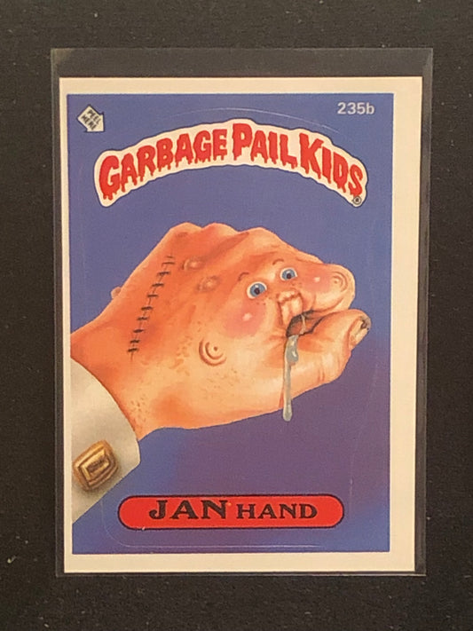 Garbage Pail Kids Original Series 6 (os6) 235b Jan Hand