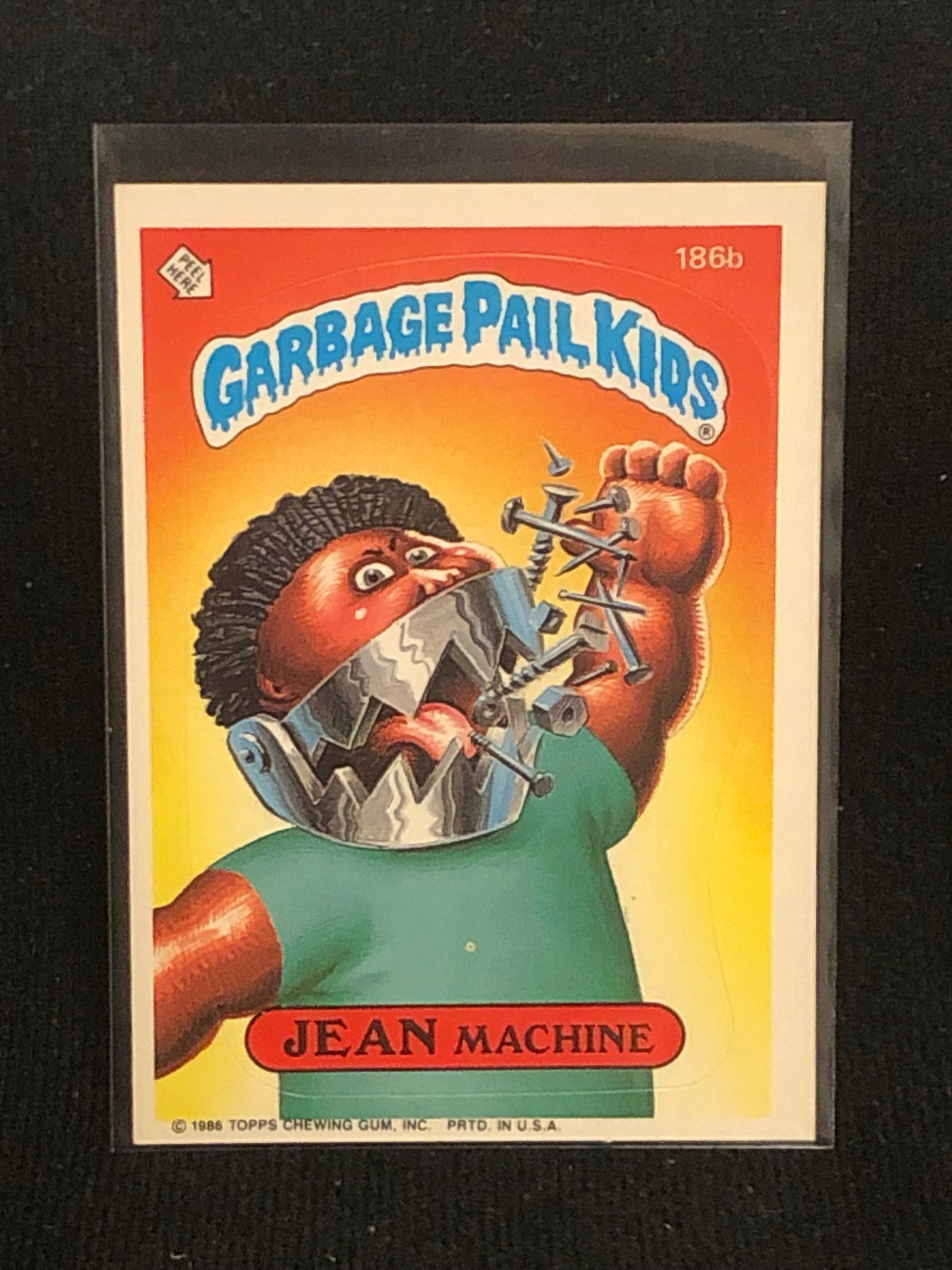 Garbage Pail Kids Original Series 5 (os5) 186b Jean Machine