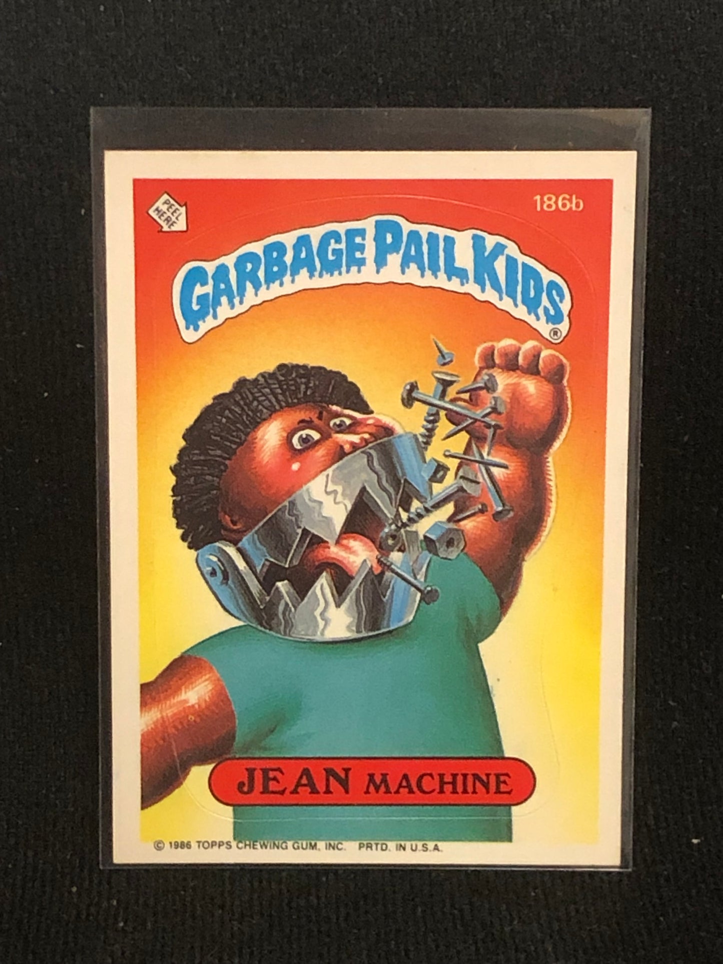 Garbage Pail Kids Original Series 5 (os5) 186b Jean Machine