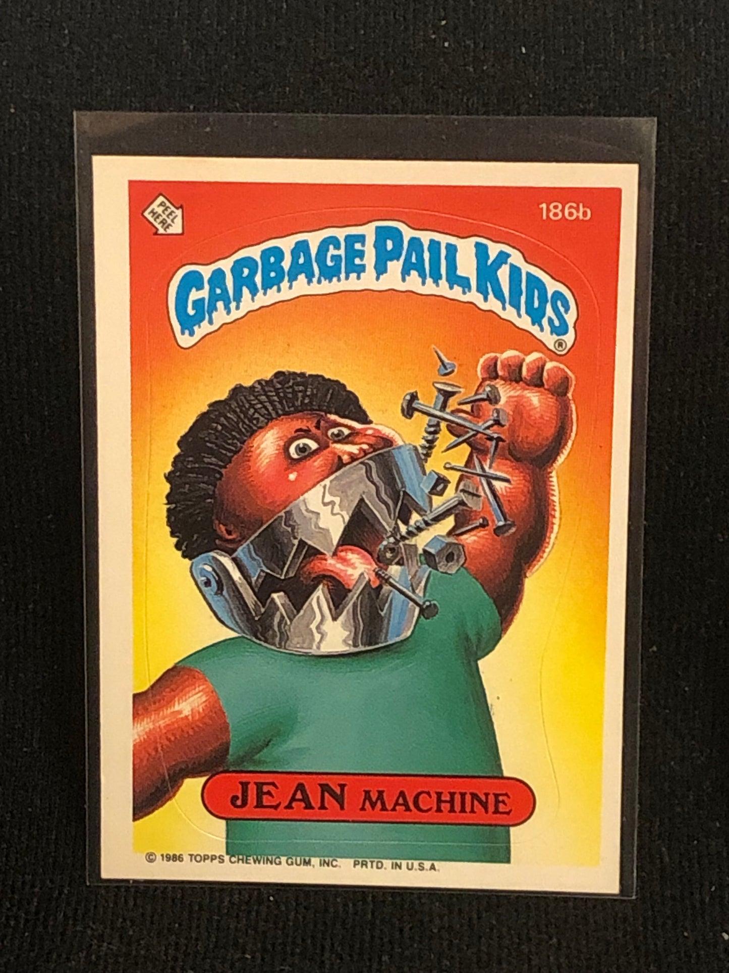 Garbage Pail Kids Original Series 5 (os5) 186b Jean Machine