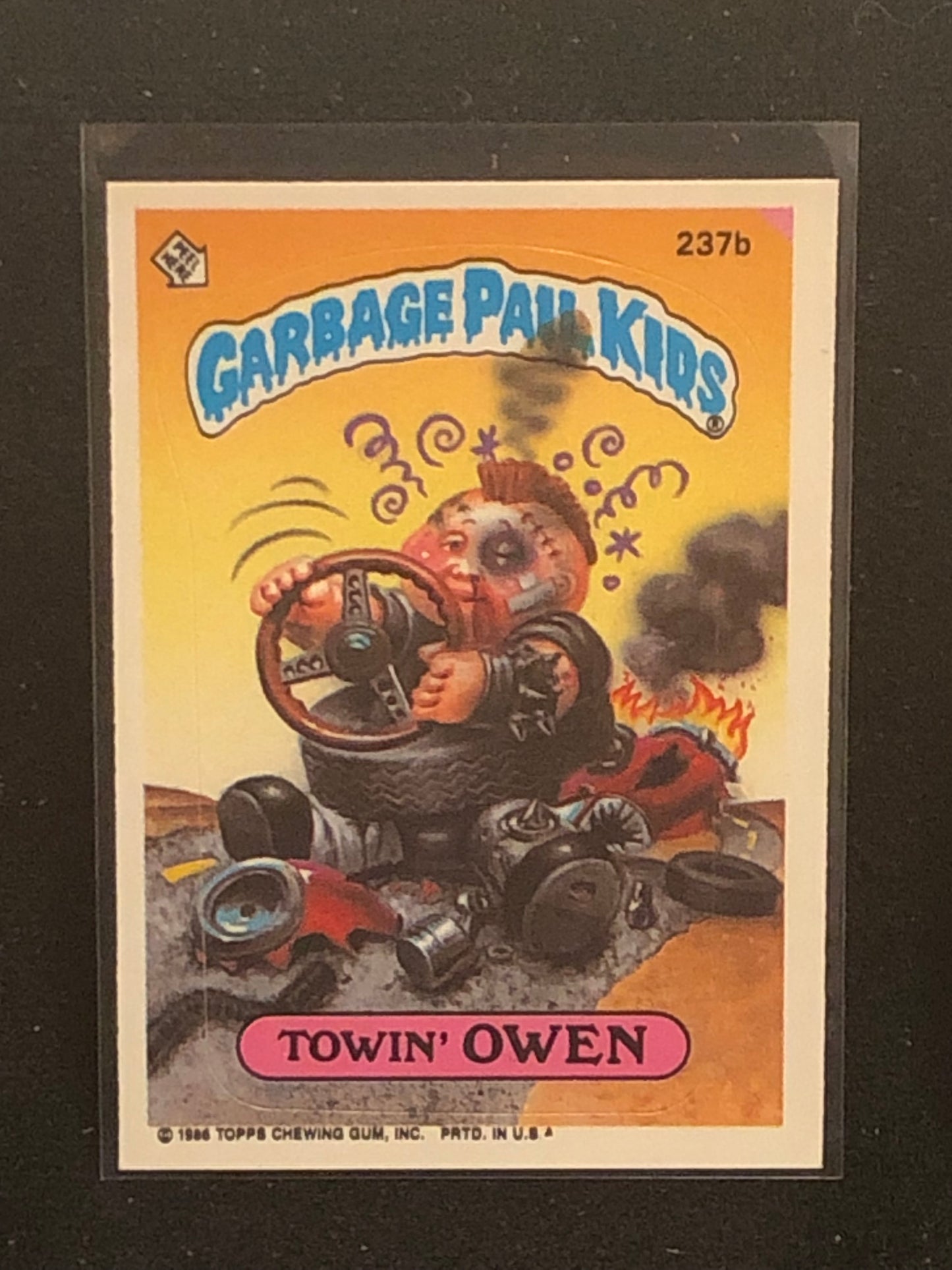 Garbage Pail Kids Original Series 6 (os6) 237b Towin Owen