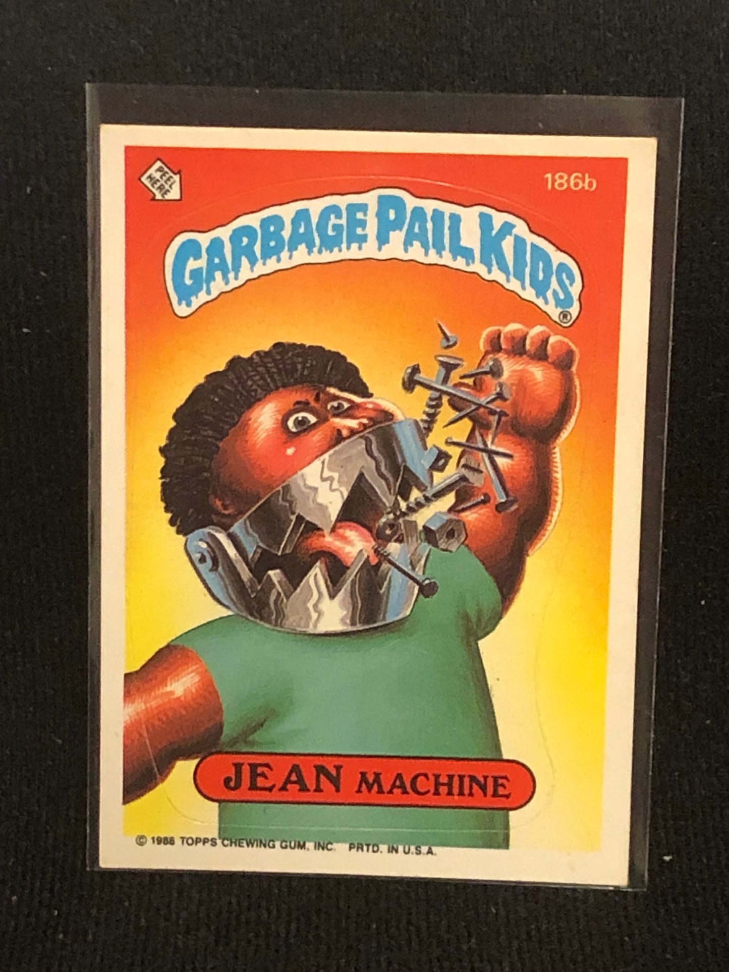 Garbage Pail Kids Original Series 5 (os5) 186b Jean Machine