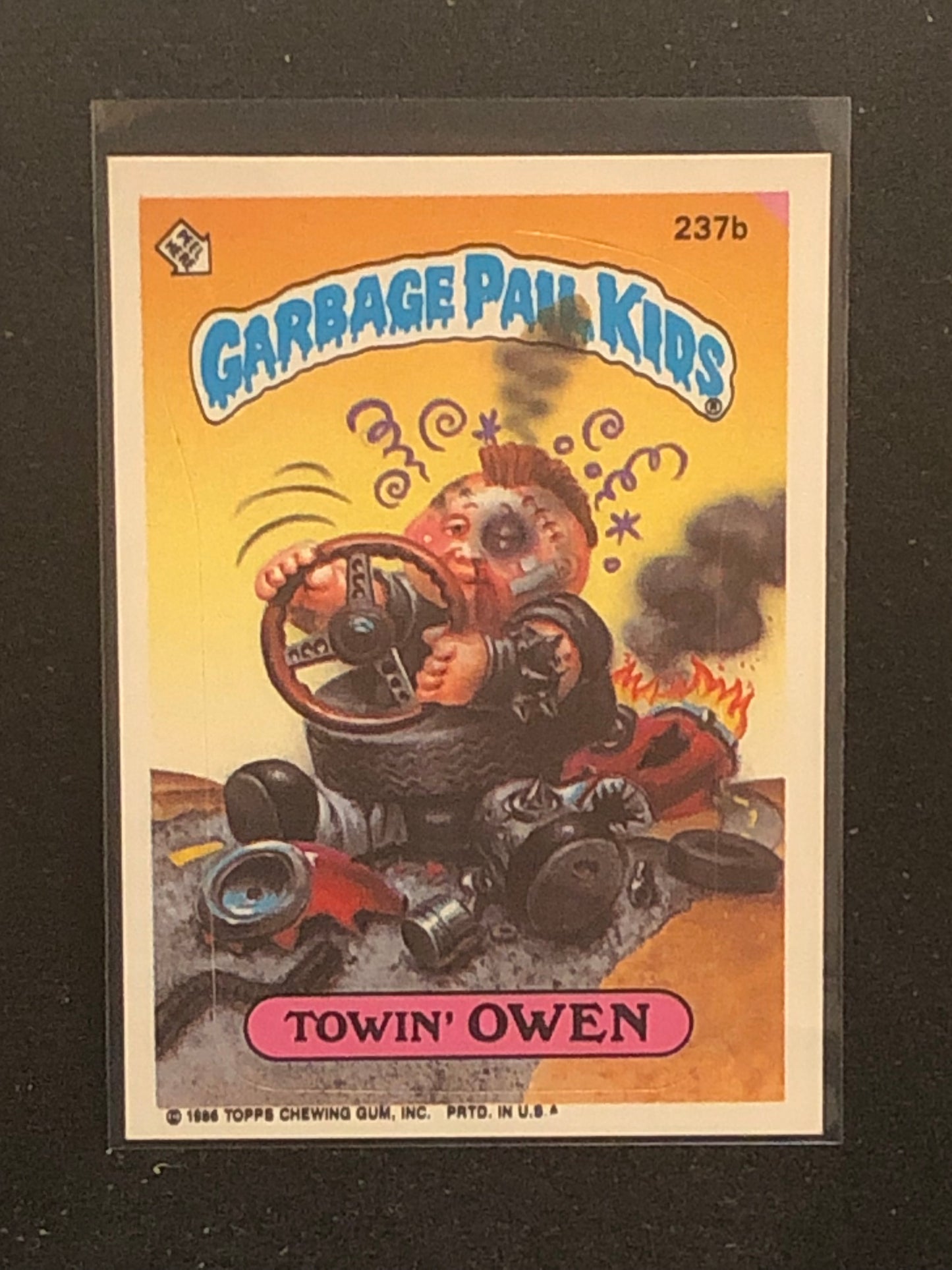 Garbage Pail Kids Original Series 6 (os6) 237b Towin Owen