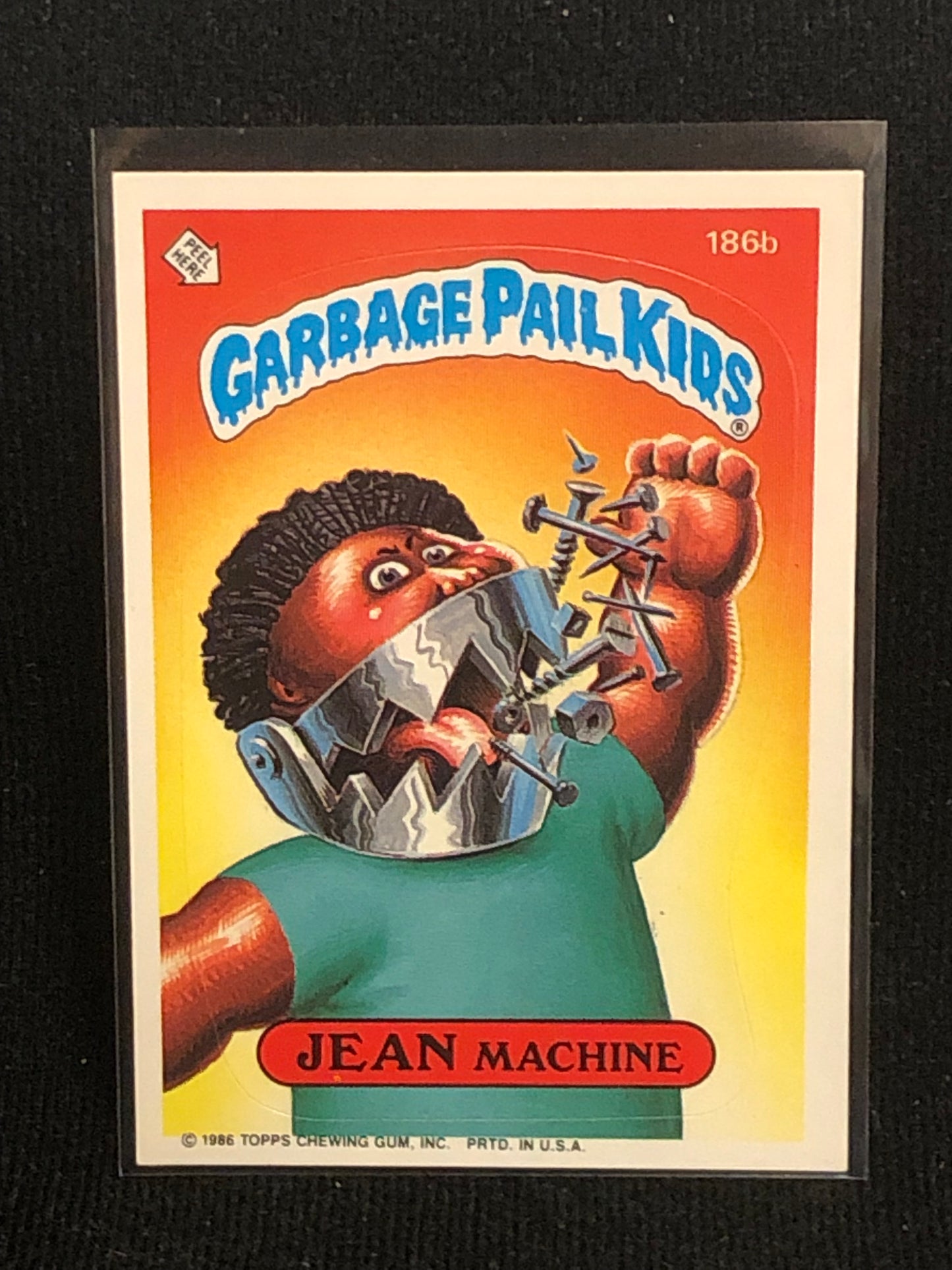 Garbage Pail Kids Original Series 5 (os5) 186b Jean Machine