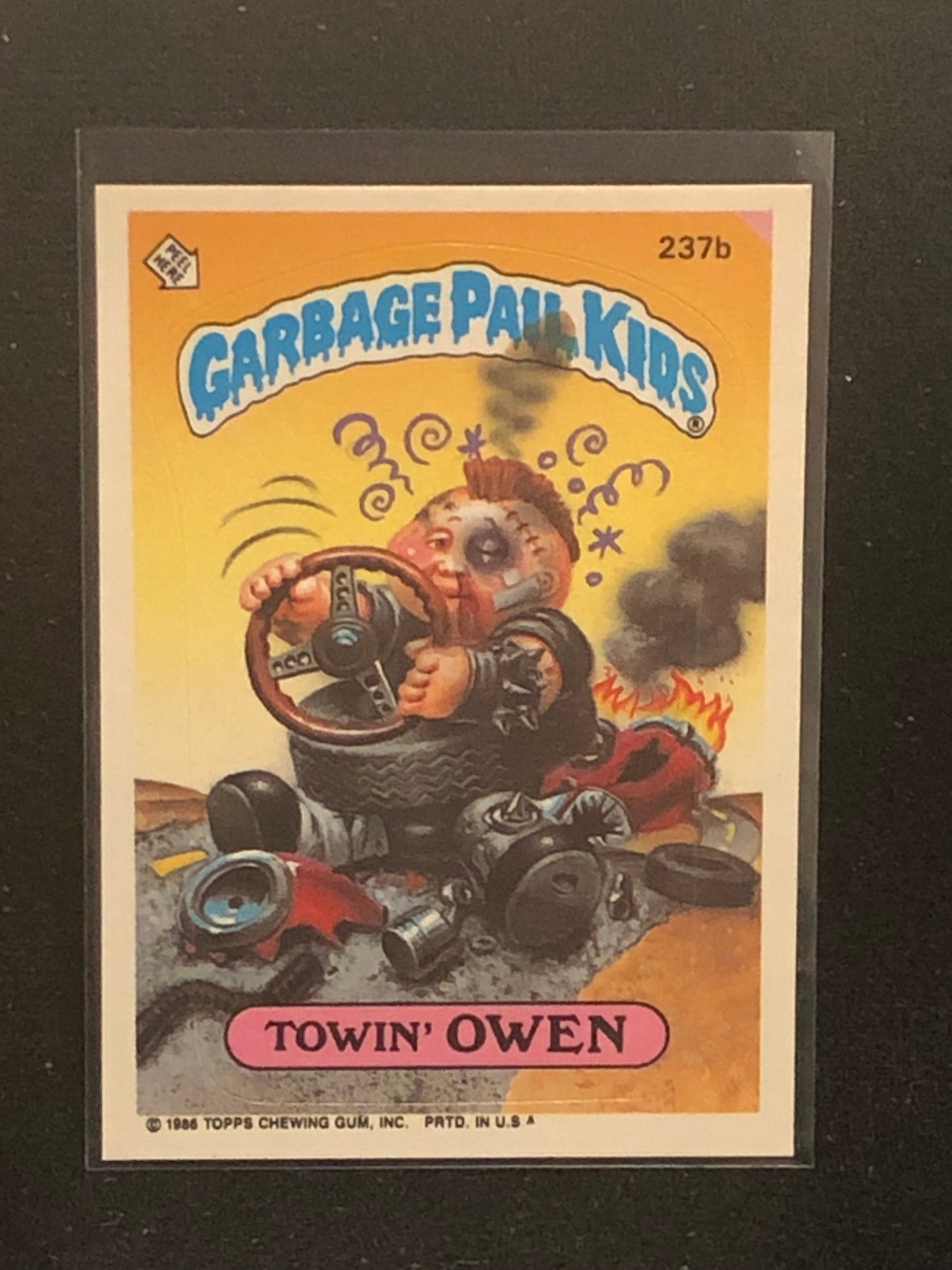 Garbage Pail Kids Original Series 6 (os6) 237b Towin Owen