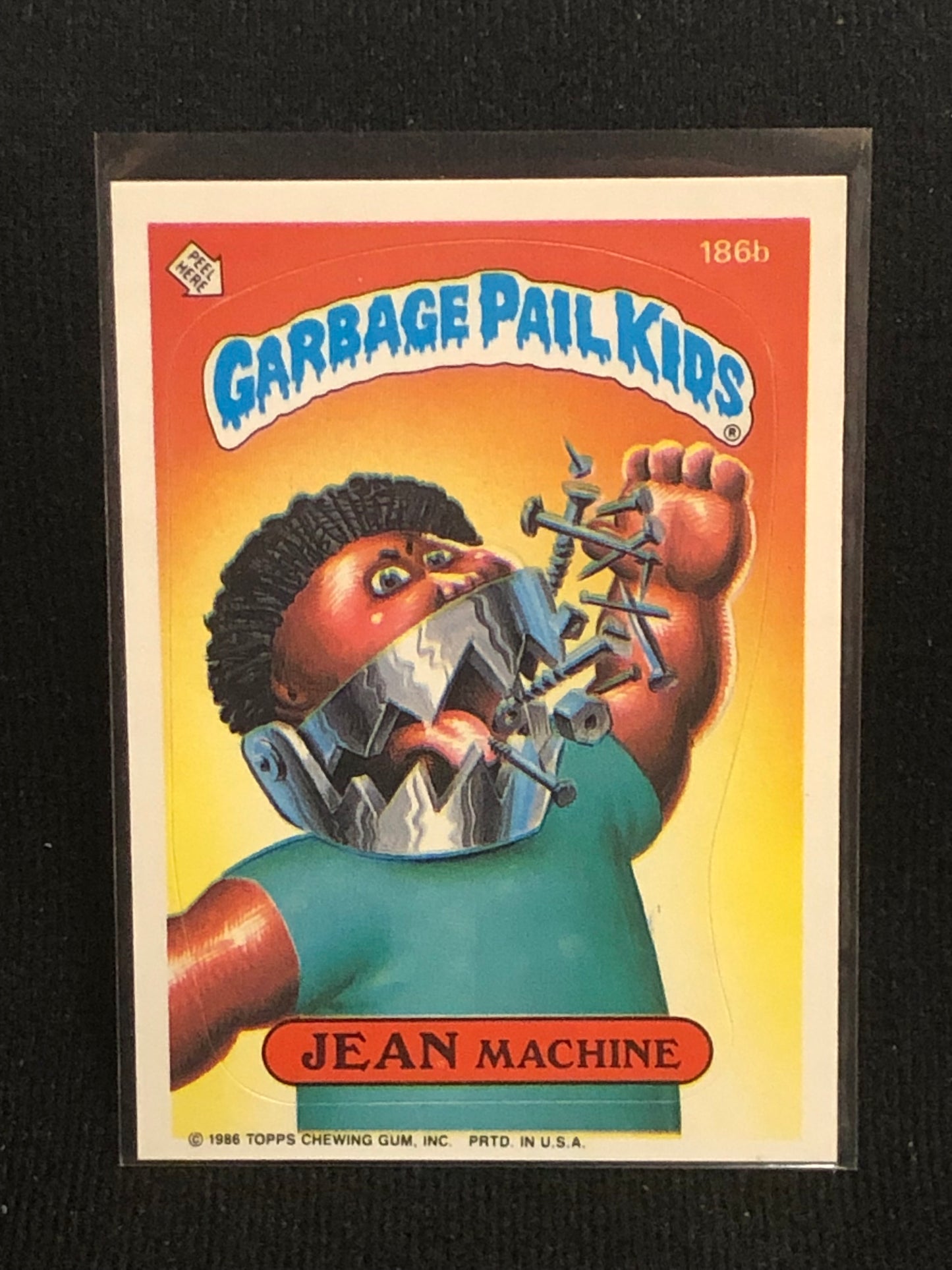 Garbage Pail Kids Original Series 5 (os5) 186b Jean Machine