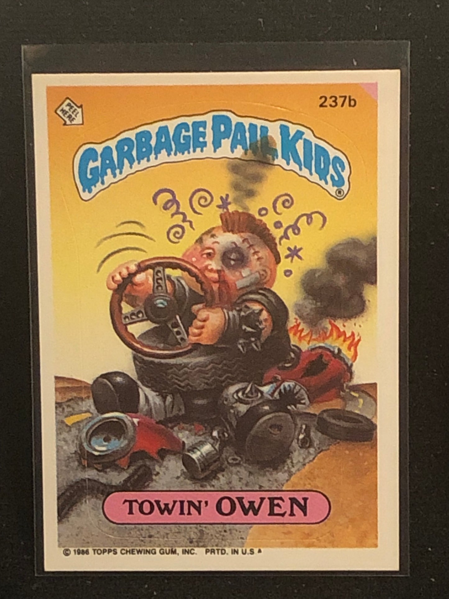 Garbage Pail Kids Original Series 6 (os6) 237b Towin Owen