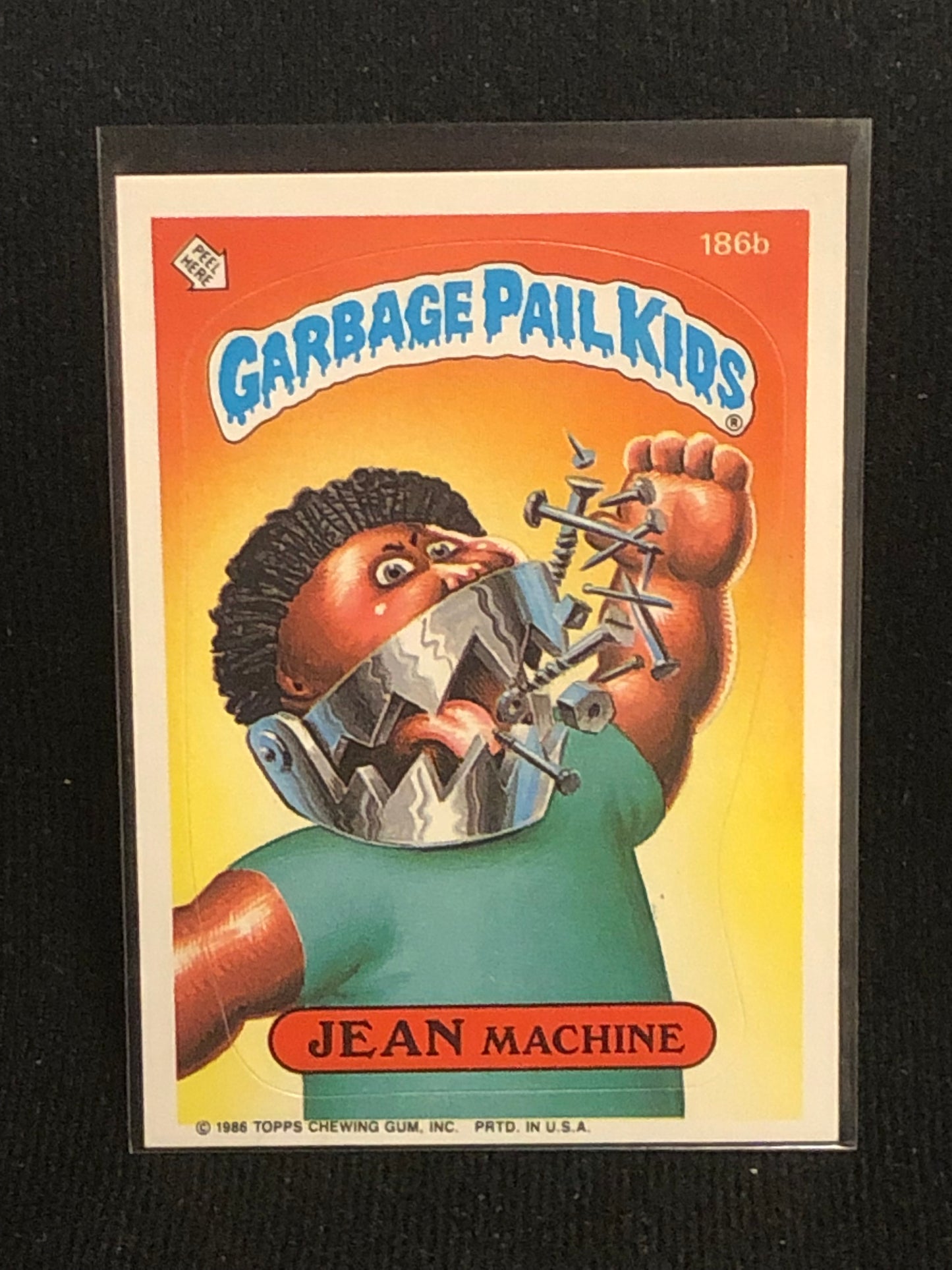 Garbage Pail Kids Original Series 5 (os5) 186b Jean Machine