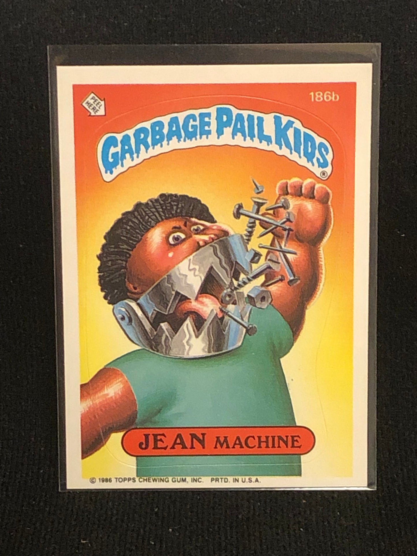 Garbage Pail Kids Original Series 5 (os5) 186b Jean Machine