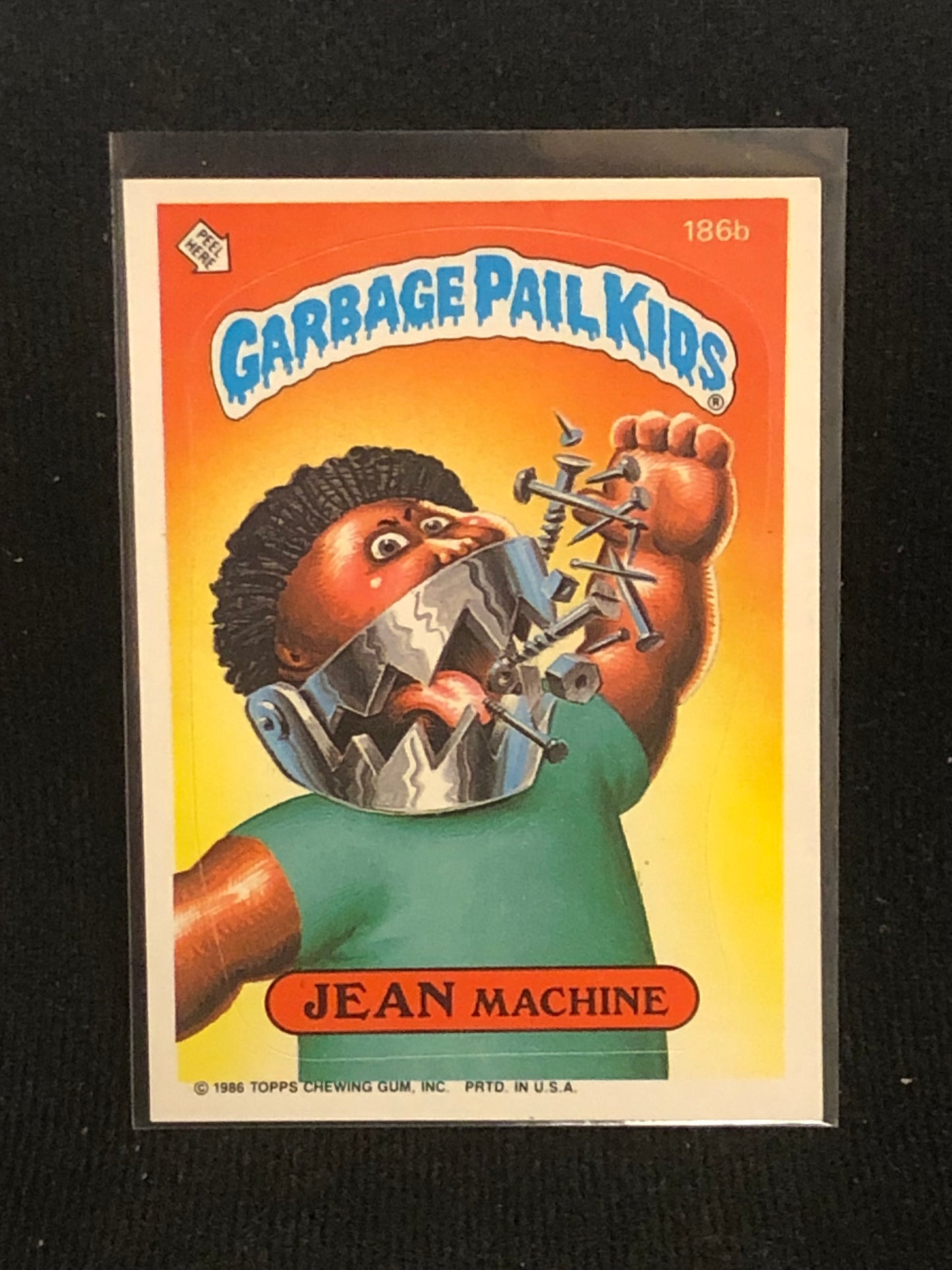 Garbage Pail Kids Original Series 5 (os5) 186b Jean Machine