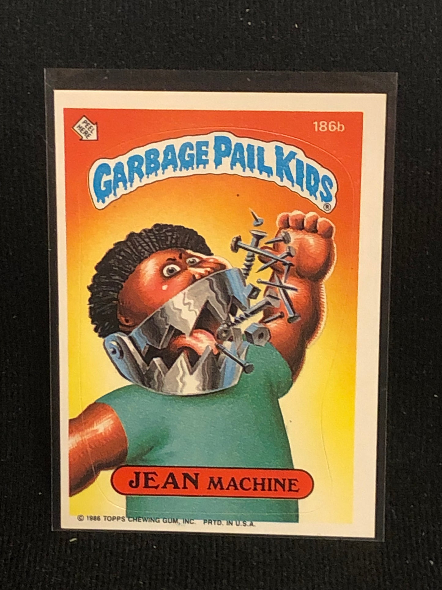 Garbage Pail Kids Original Series 5 (os5) 186b Jean Machine