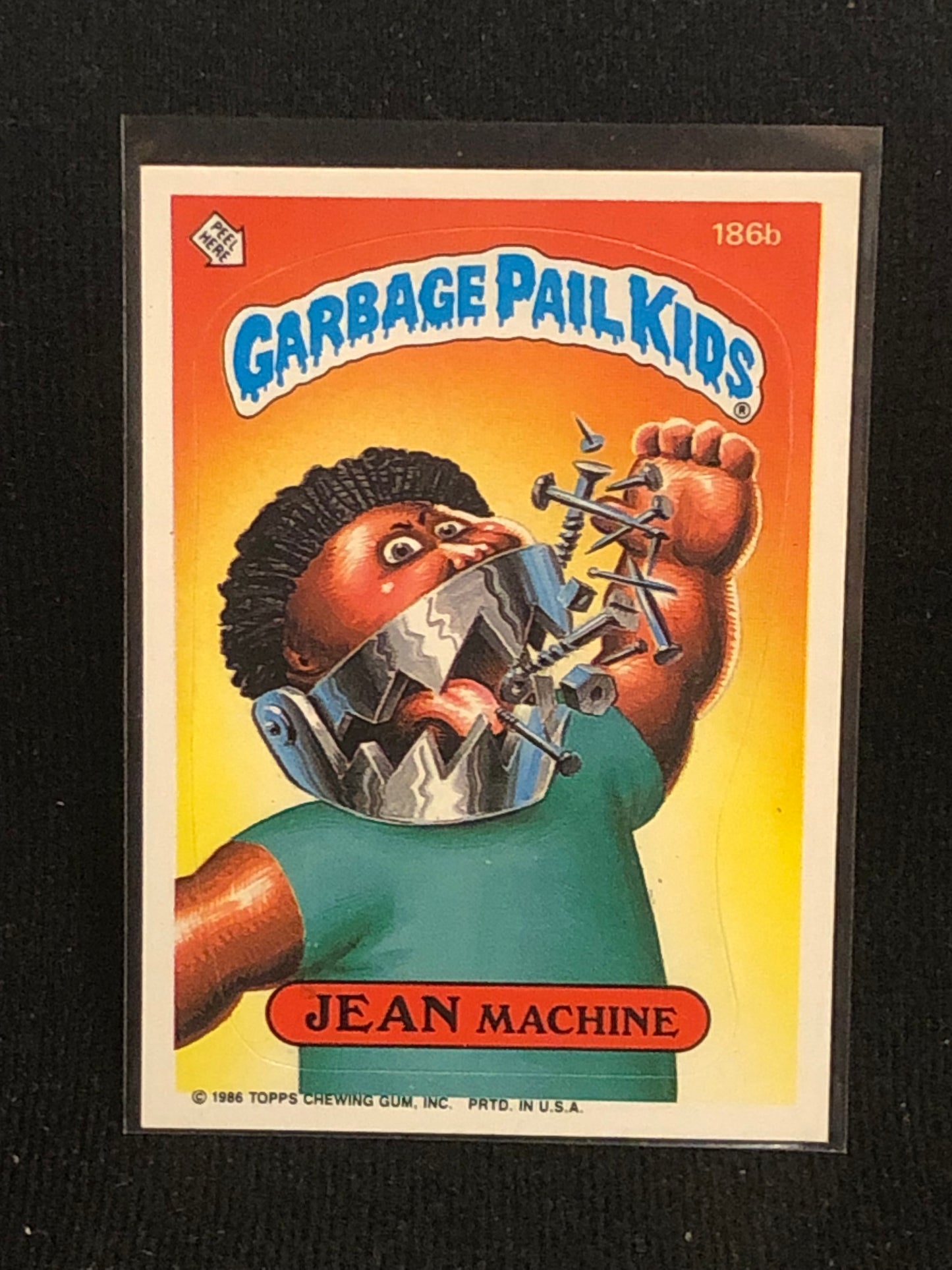 Garbage Pail Kids Original Series 5 (os5) 186b Jean Machine