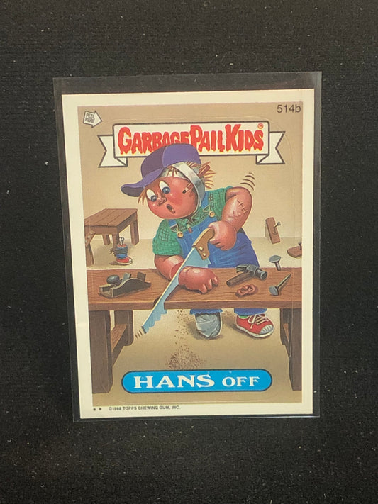 Garbage Pail Kids Original Series 13 (os13) 514b Hans Off