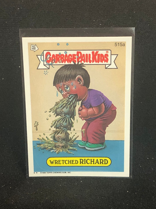 Garbage Pail Kids Original Series 13 (os13) 515a Wretched Richard