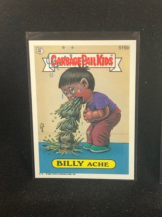 Garbage Pail Kids Original Series 13 (os13) 515b Billy Ache