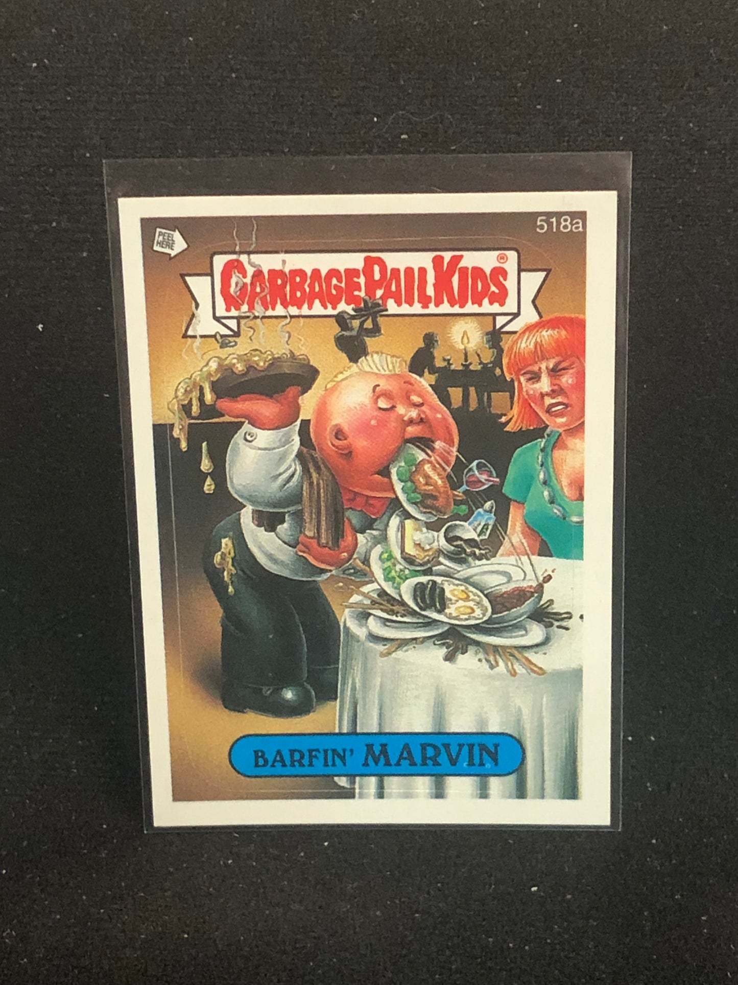 Garbage Pail Kids Original Series 13 (os13) 518a Barfin Marvin