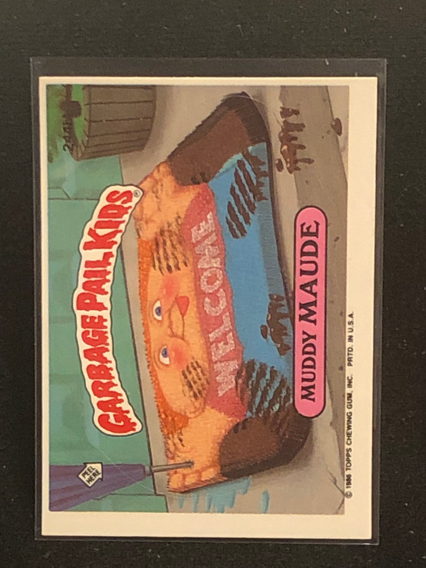 Garbage Pail Kids Original Series 6 (os6) 244b Muddy Maude