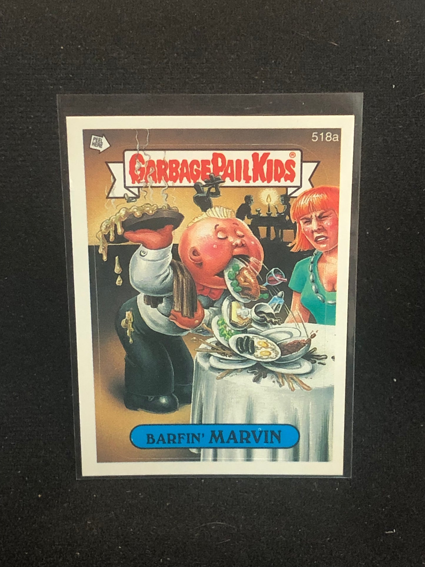 Garbage Pail Kids Original Series 13 (os13) 518a Barfin Marvin