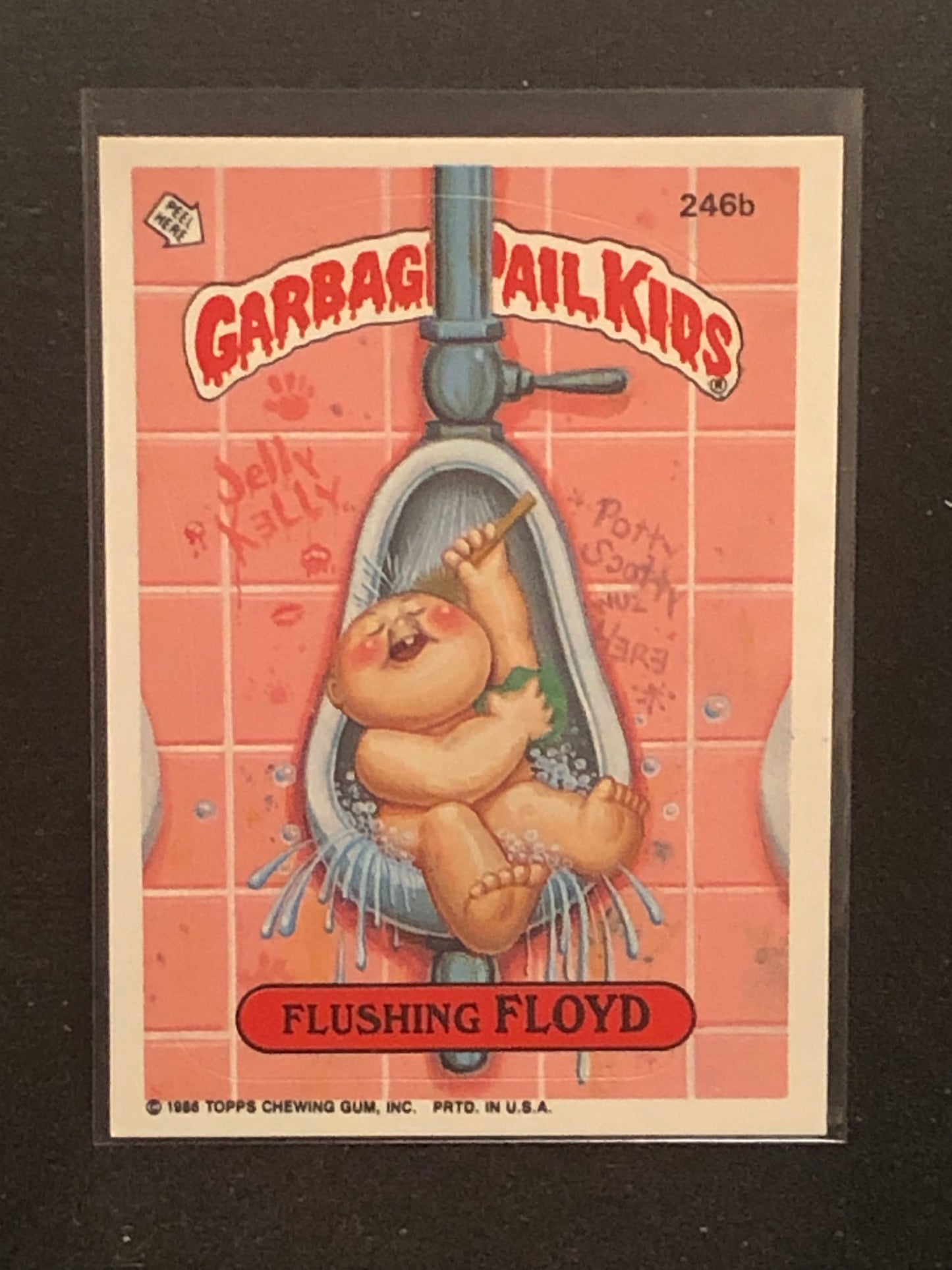 Garbage Pail Kids Original Series 6 (os6) 246b Flushing Floyd