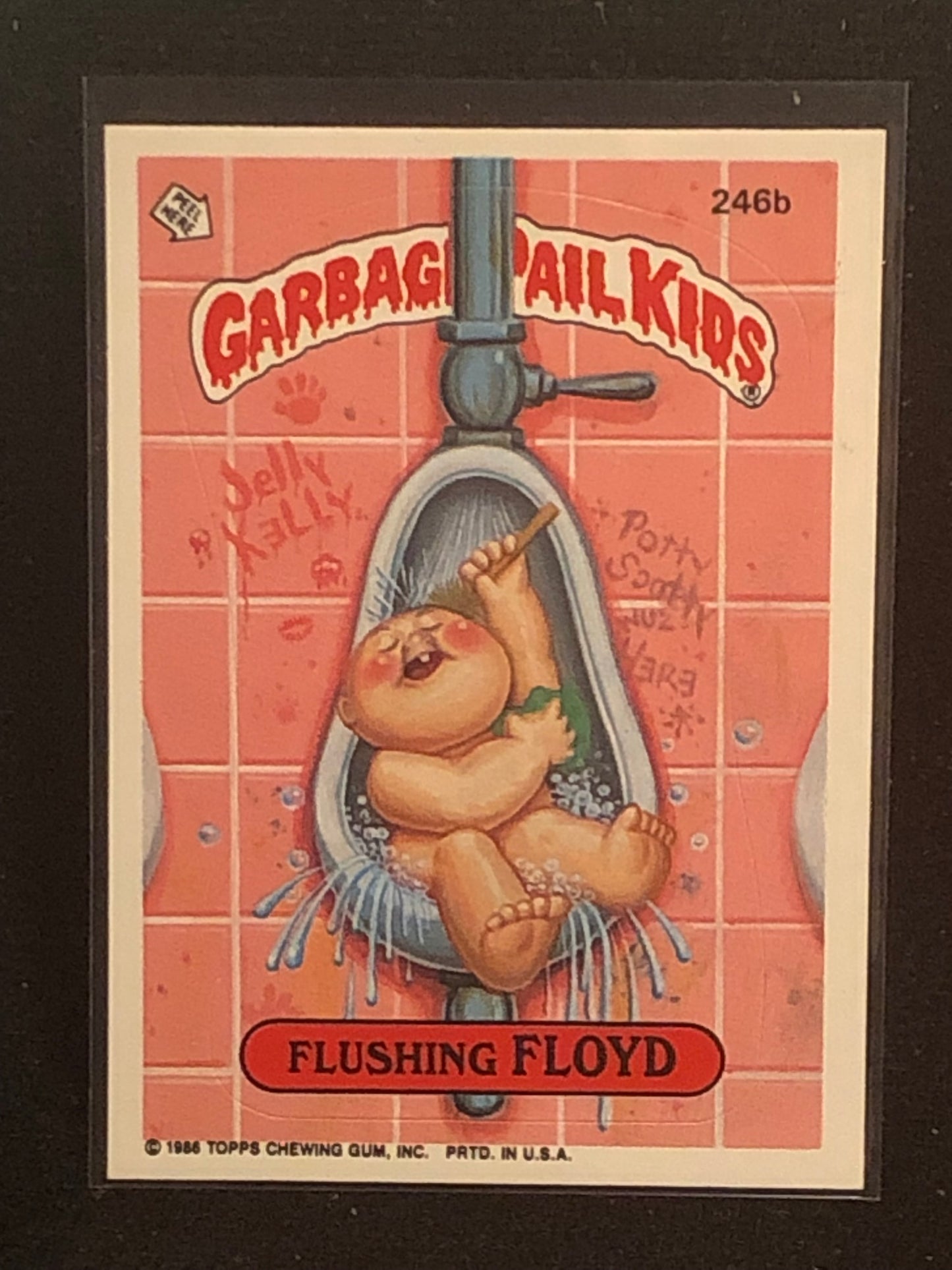 Garbage Pail Kids Original Series 6 (os6) 246b Flushing Floyd