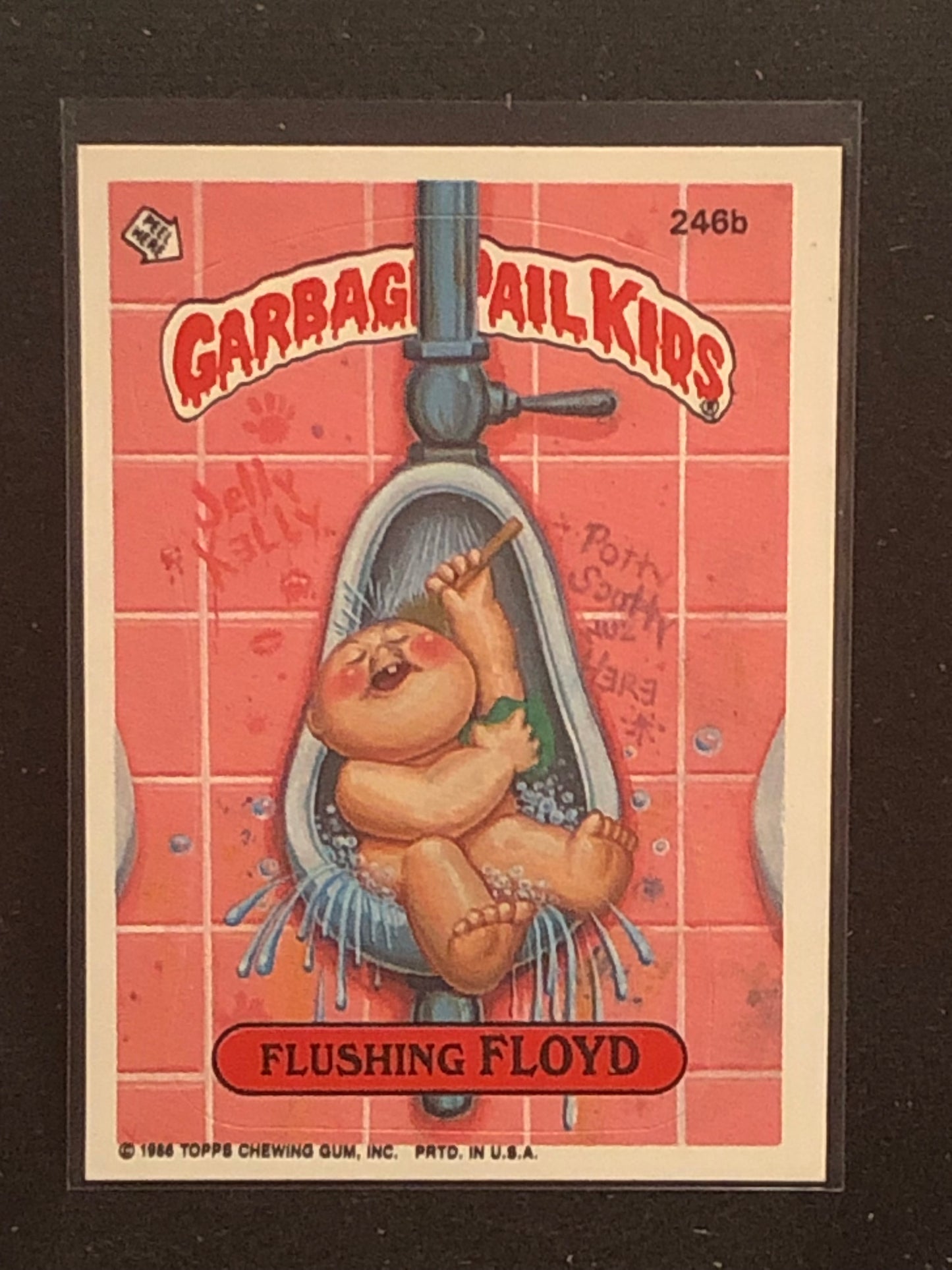 Garbage Pail Kids Original Series 6 (os6) 246b Flushing Floyd