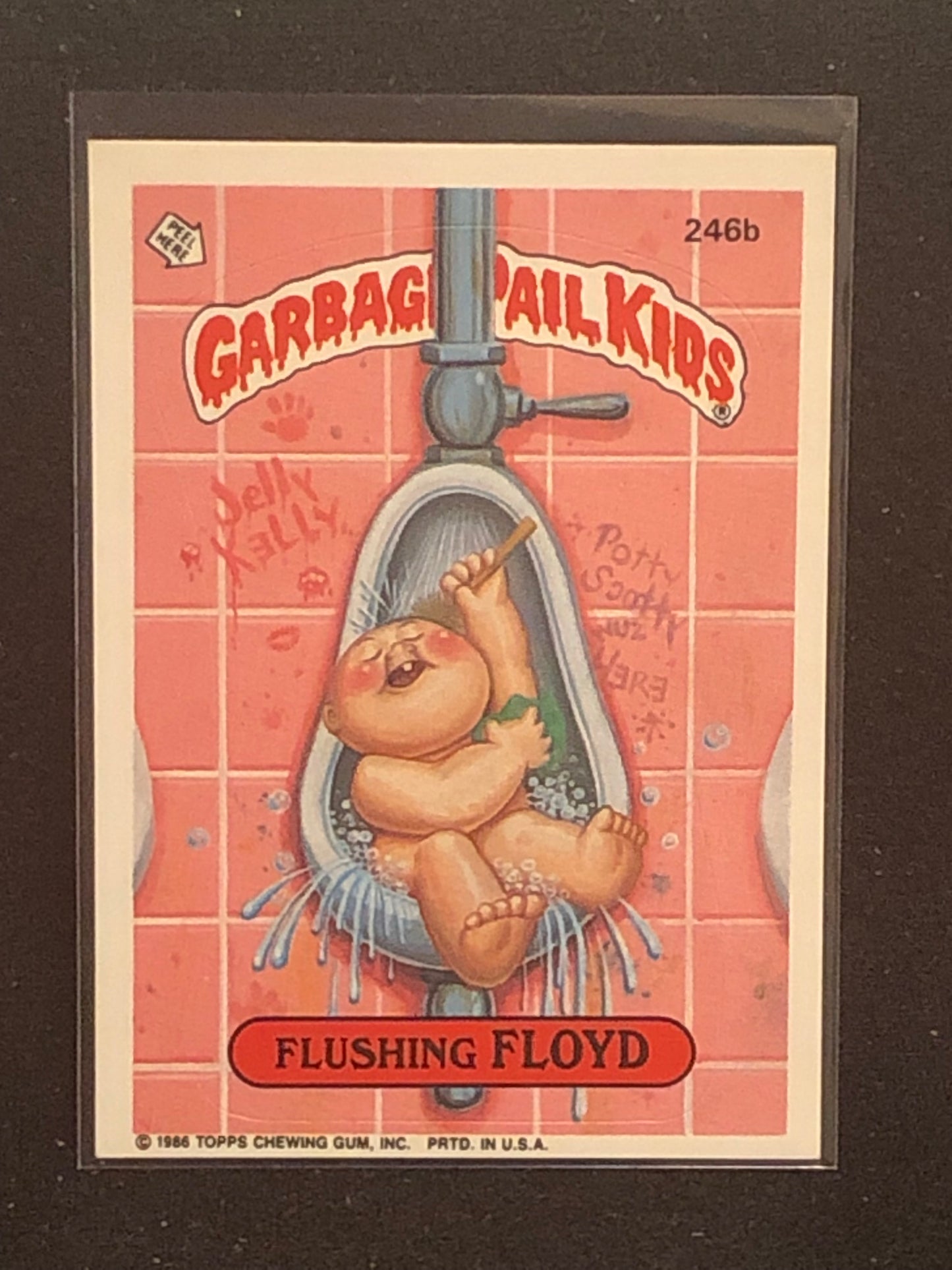 Garbage Pail Kids Original Series 6 (os6) 246b Flushing Floyd