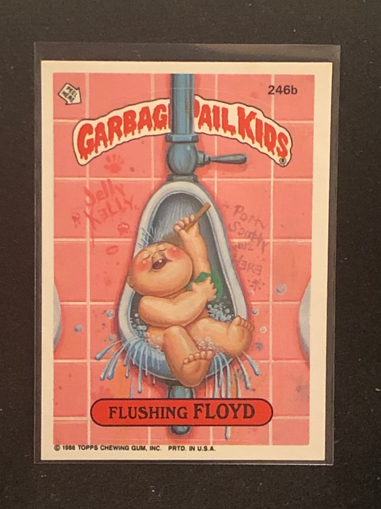 Garbage Pail Kids Original Series 6 (os6) 246b Flushing Floyd