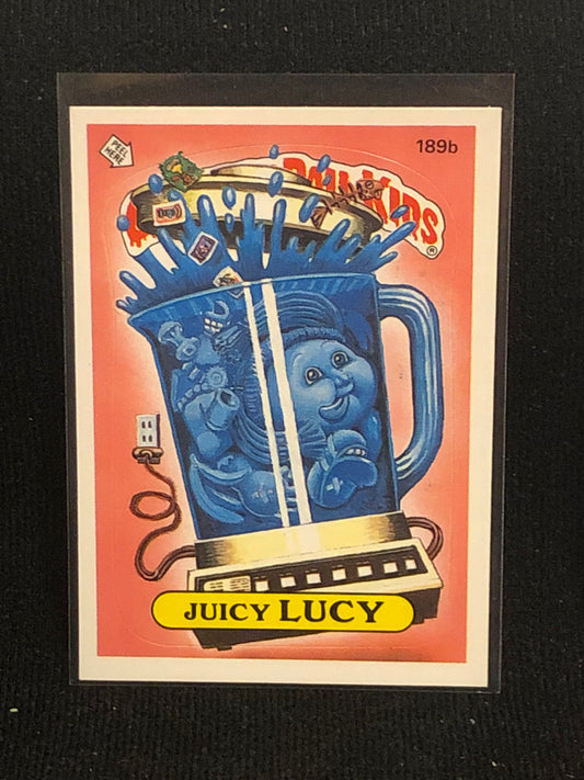 Garbage Pail Kids Original Series 5 (os5) 189b Juicy Lucy