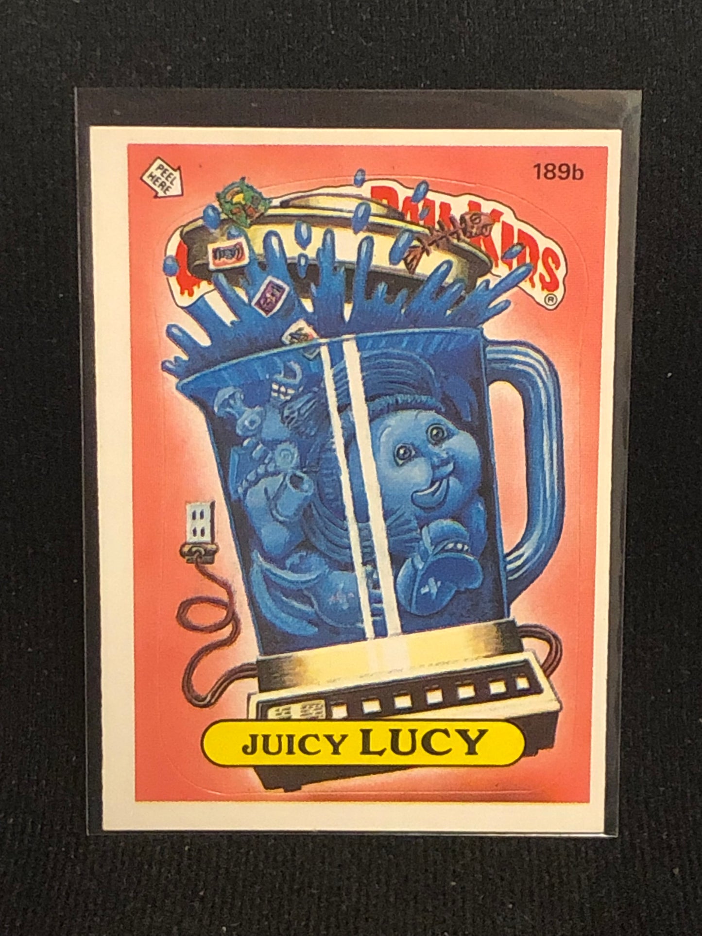 Garbage Pail Kids Original Series 5 (os5) 189b Juicy Lucy