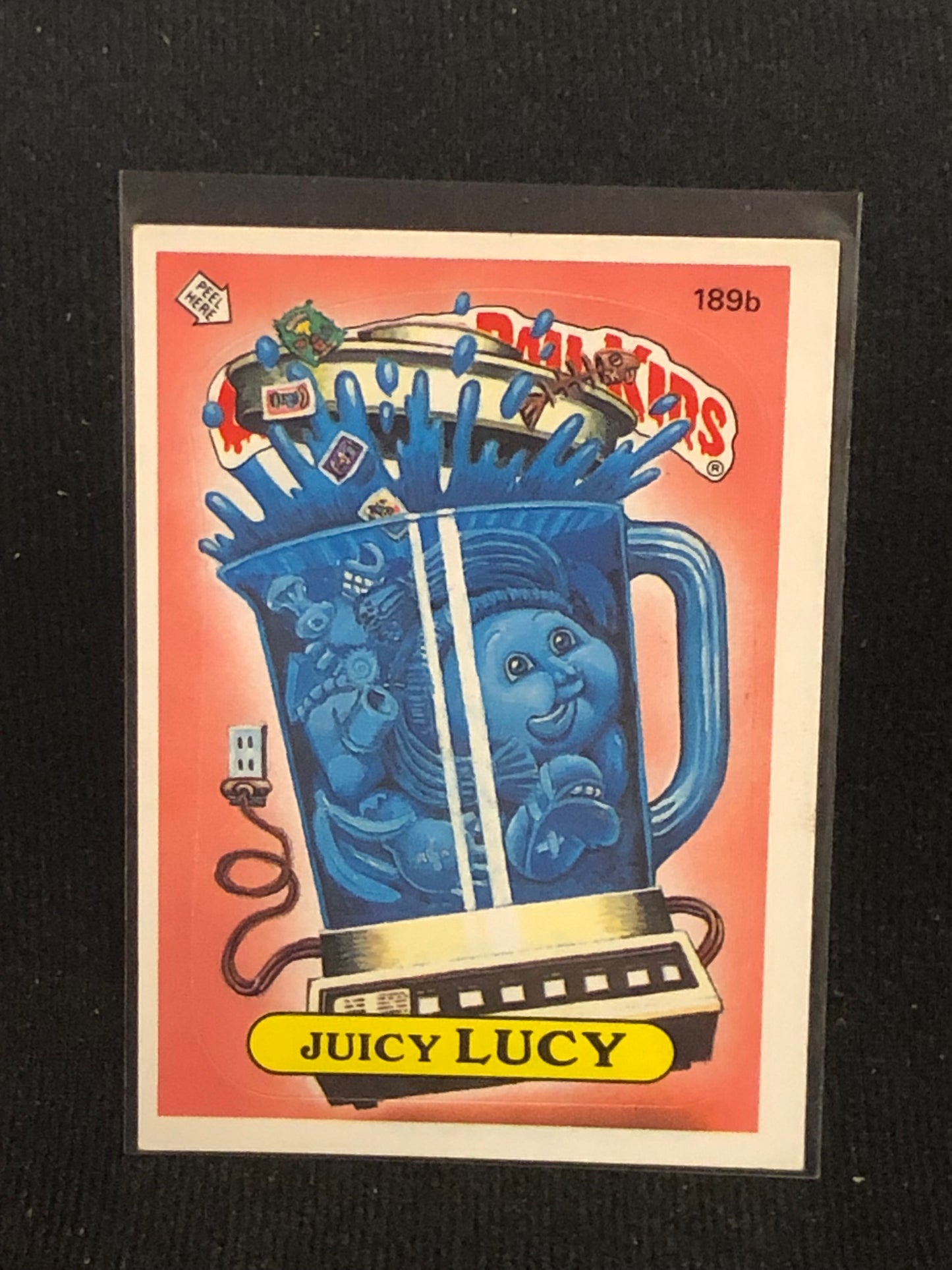 Garbage Pail Kids Original Series 5 (os5) 189b Juicy Lucy