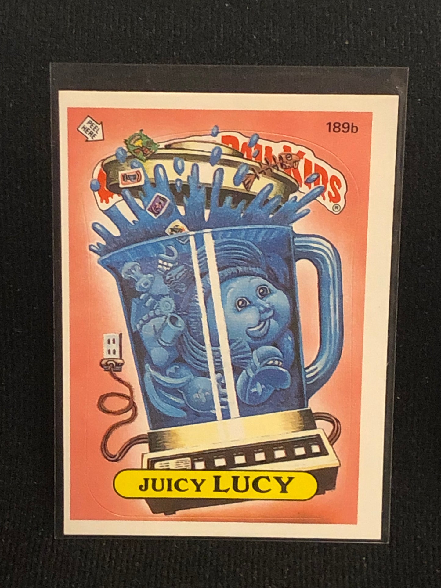 Garbage Pail Kids Original Series 5 (os5) 189b Juicy Lucy