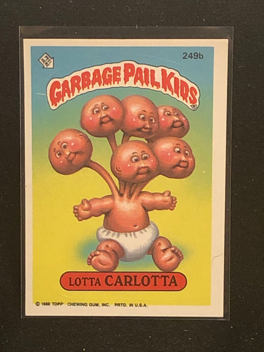 Garbage Pail Kids Original Series 6 (os6) 249b Lotta Carlotta