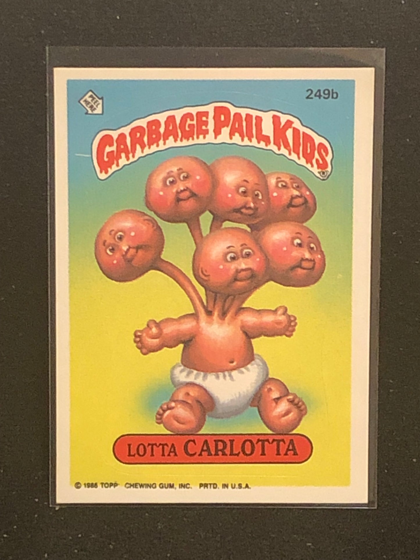 Garbage Pail Kids Original Series 6 (os6) 249b Lotta Carlotta