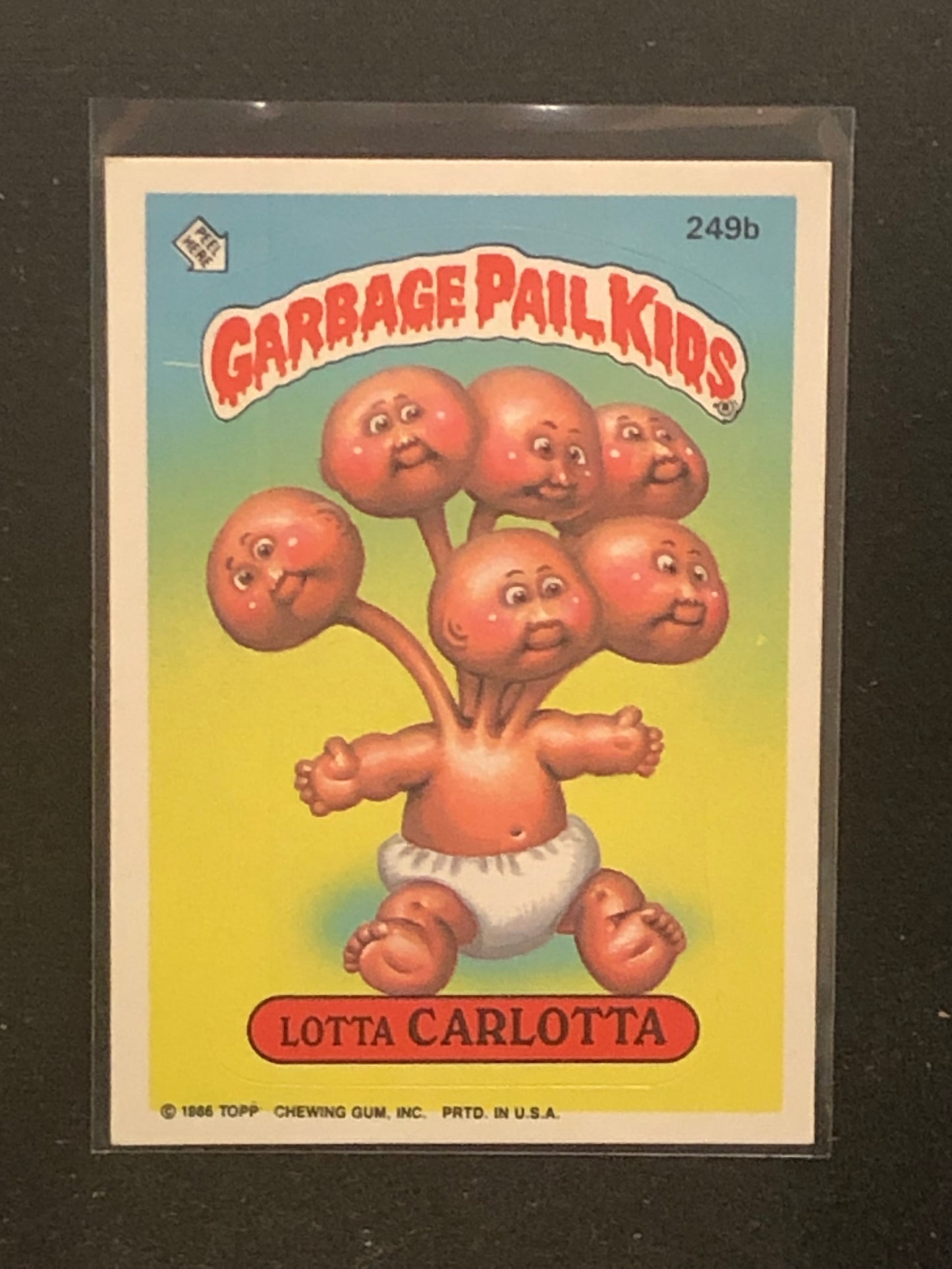 Garbage Pail Kids Original Series 6 (os6) 249b Lotta Carlotta