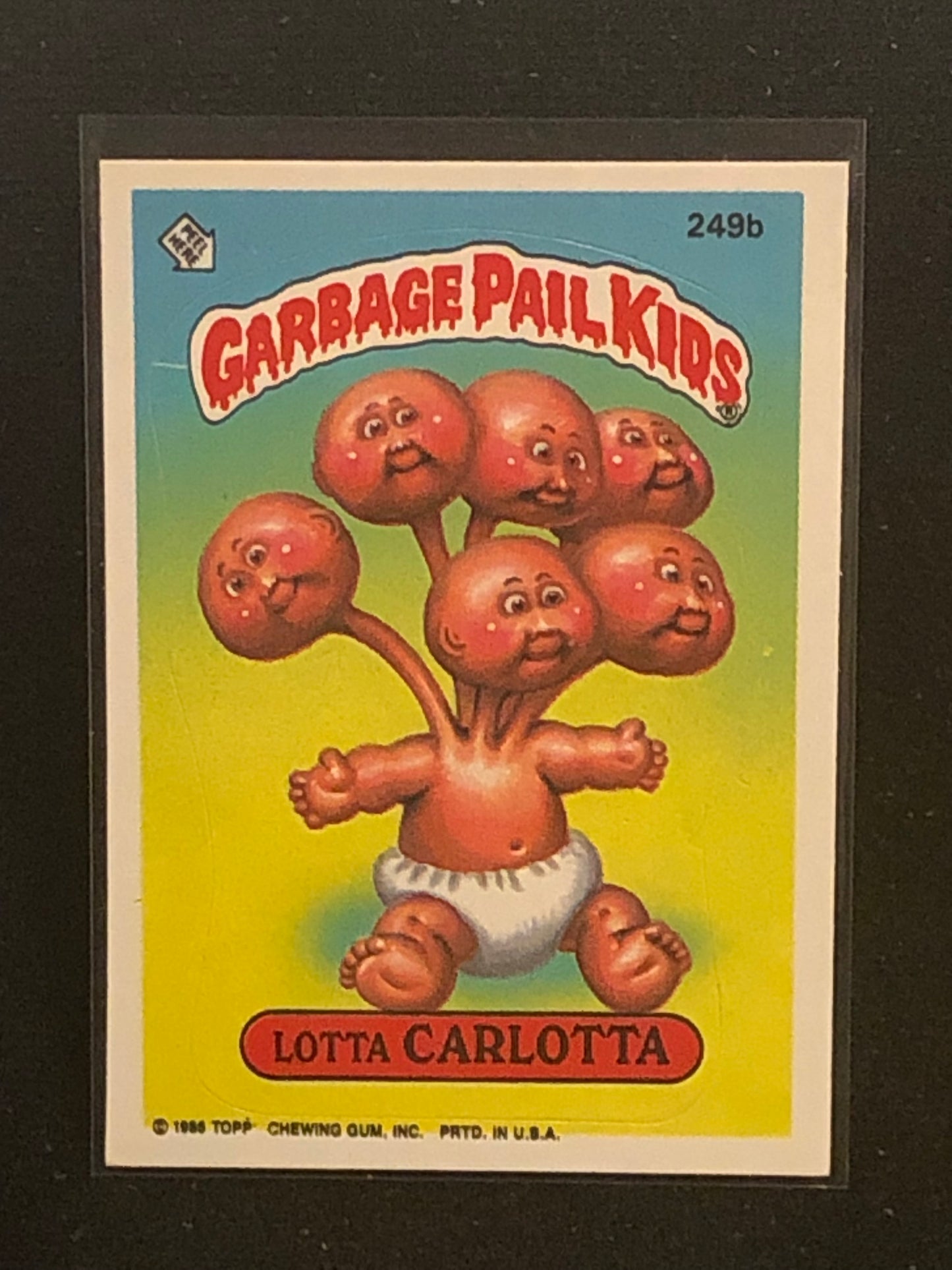 Garbage Pail Kids Original Series 6 (os6) 249b Lotta Carlotta