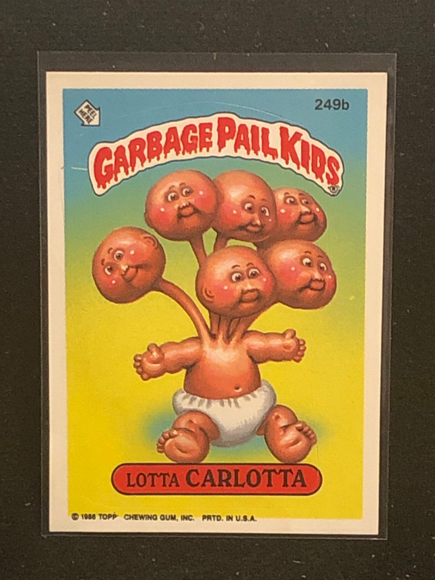 Garbage Pail Kids Original Series 6 (os6) 249b Lotta Carlotta